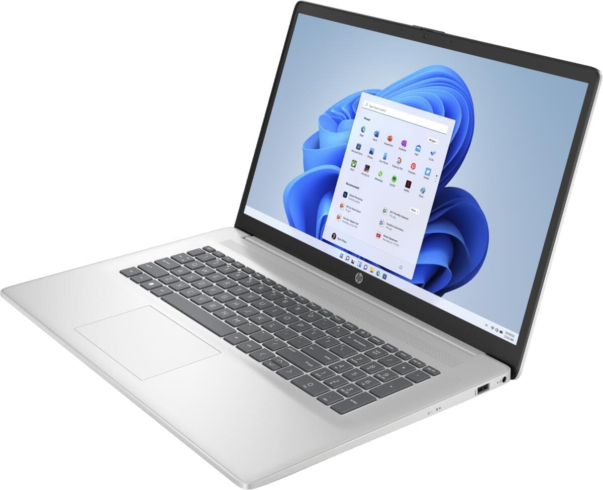 HP 17.3" FHD Notebook AMD Ryzen 5 7430U 8GB RAM 256GB SSD Natural Silver