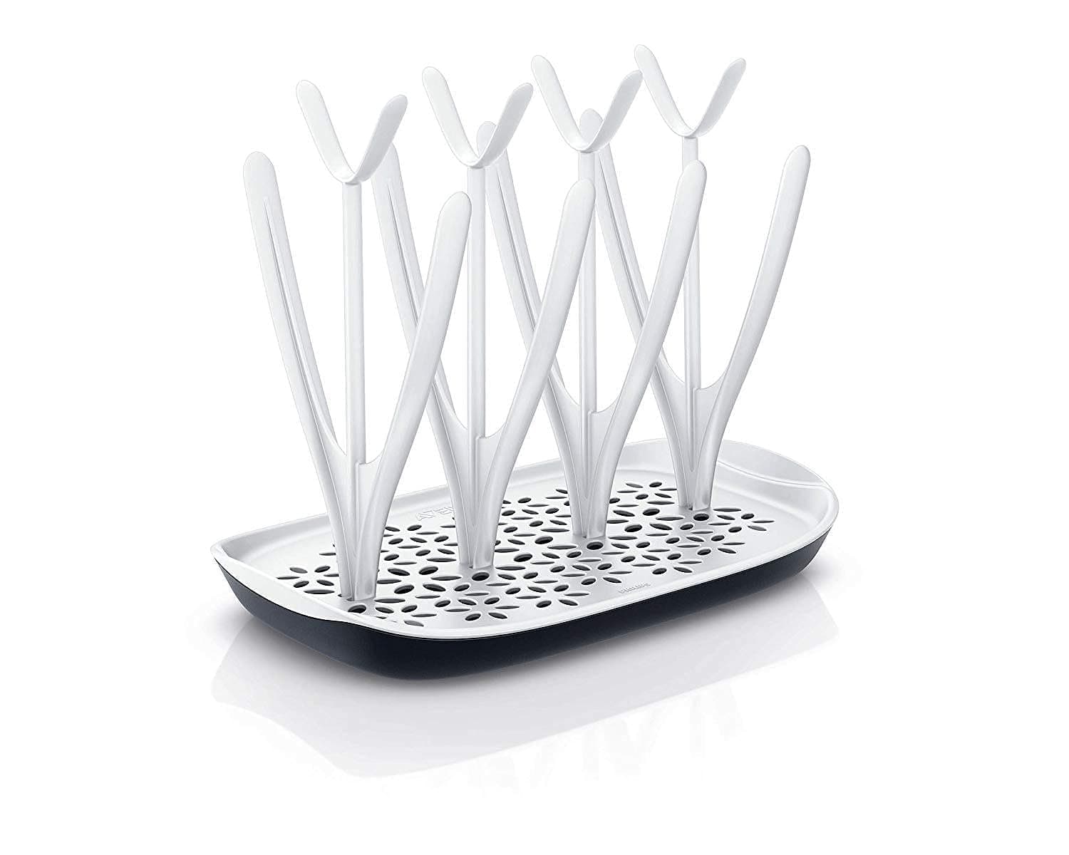 Baby bottle drying rack, White