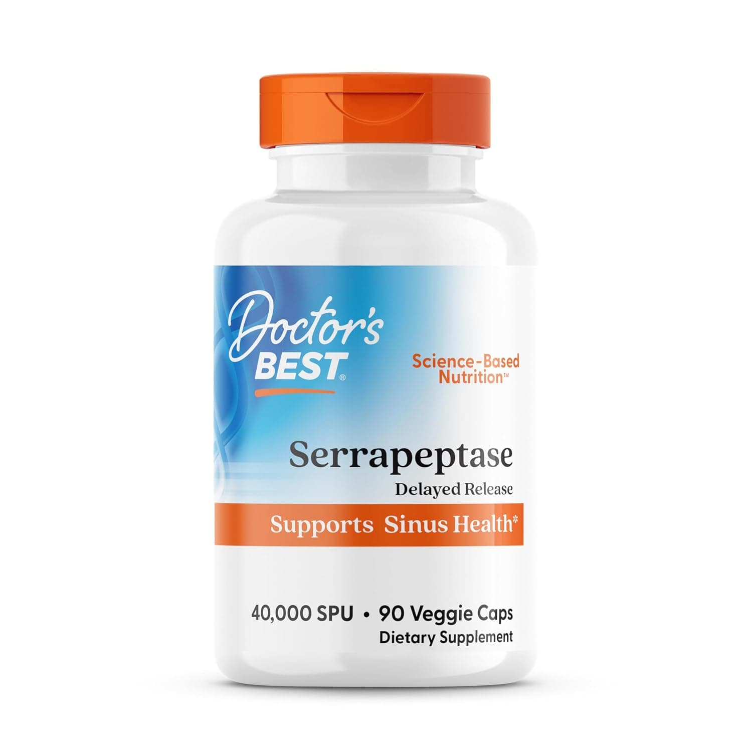 Doctor's Best Serrapeptase Supplement (40000 Units, 90 Pieces)
