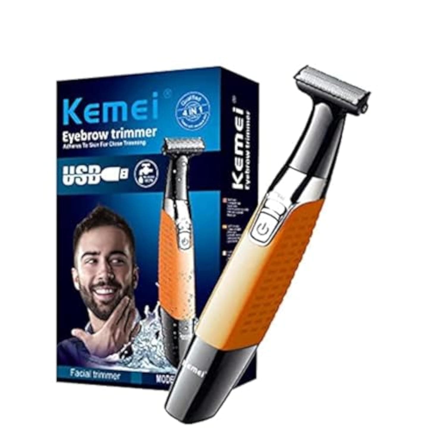KEMEI Electric shaving machine dry shaving for men - hair shaving and trimming beard
