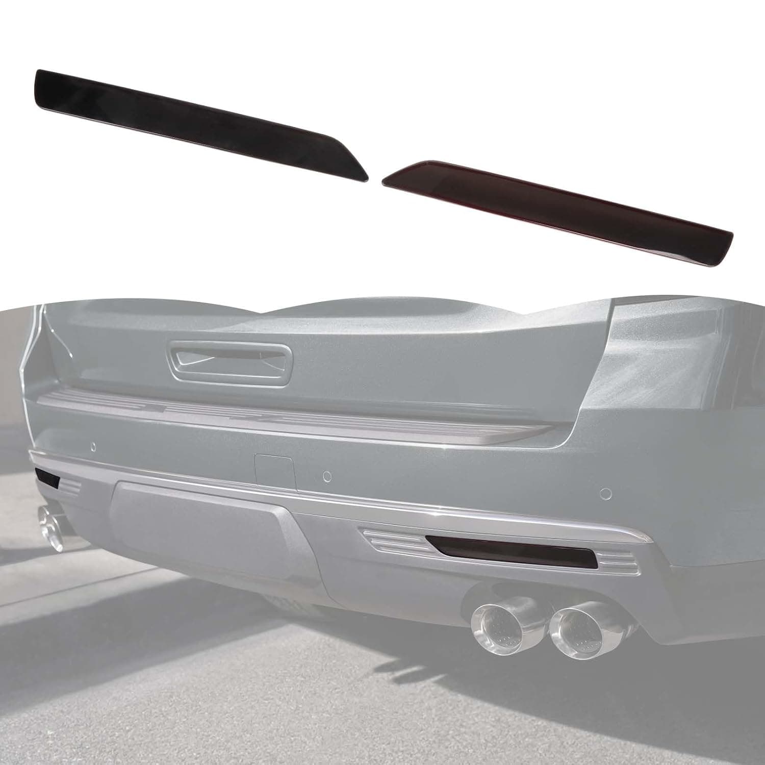 RT-TCZ Smoked Black Rear Fog Light Lamp Trim Cover Decoration Exterior Accessories Compatible with Chevy Suburban SUV 2020-2023,for GMC Yukon 2021-2023,for Chevrolet Tahoe 2021-2023