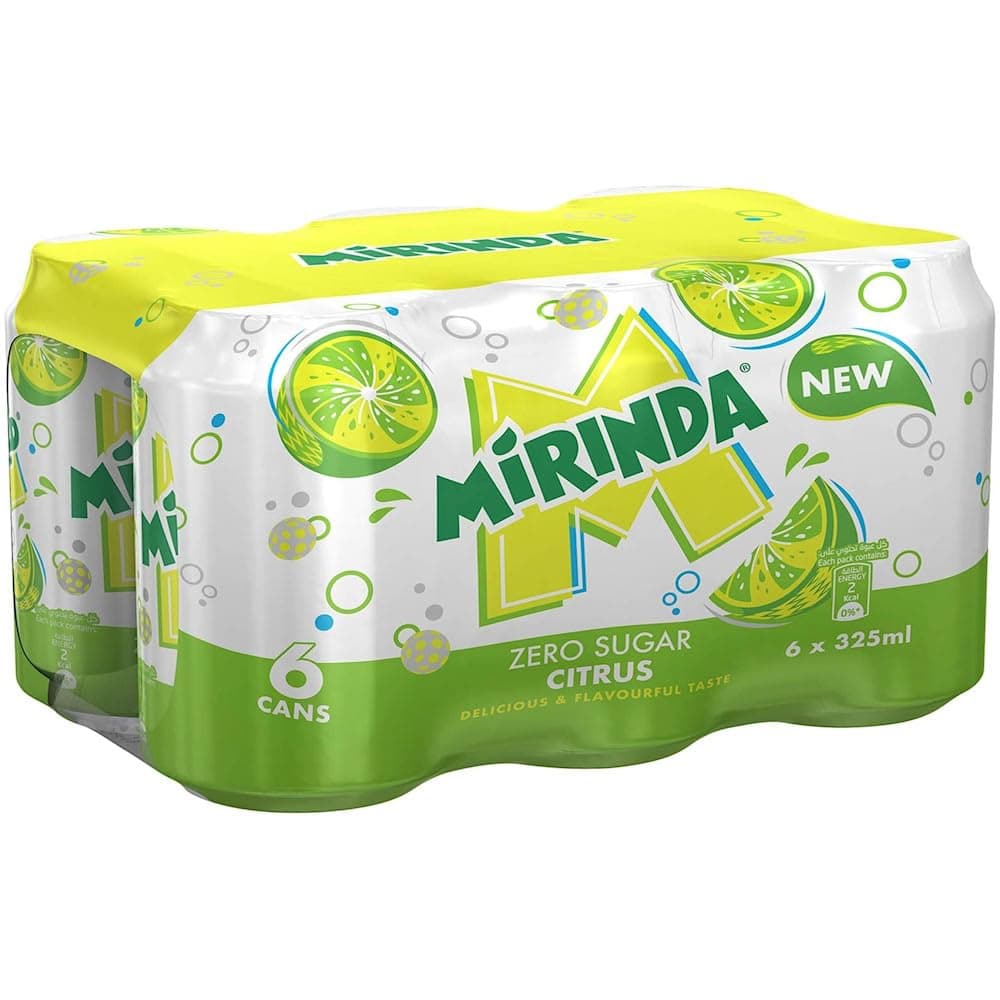 Mirinda Zero Sugar Citrus Drink, 325Ml