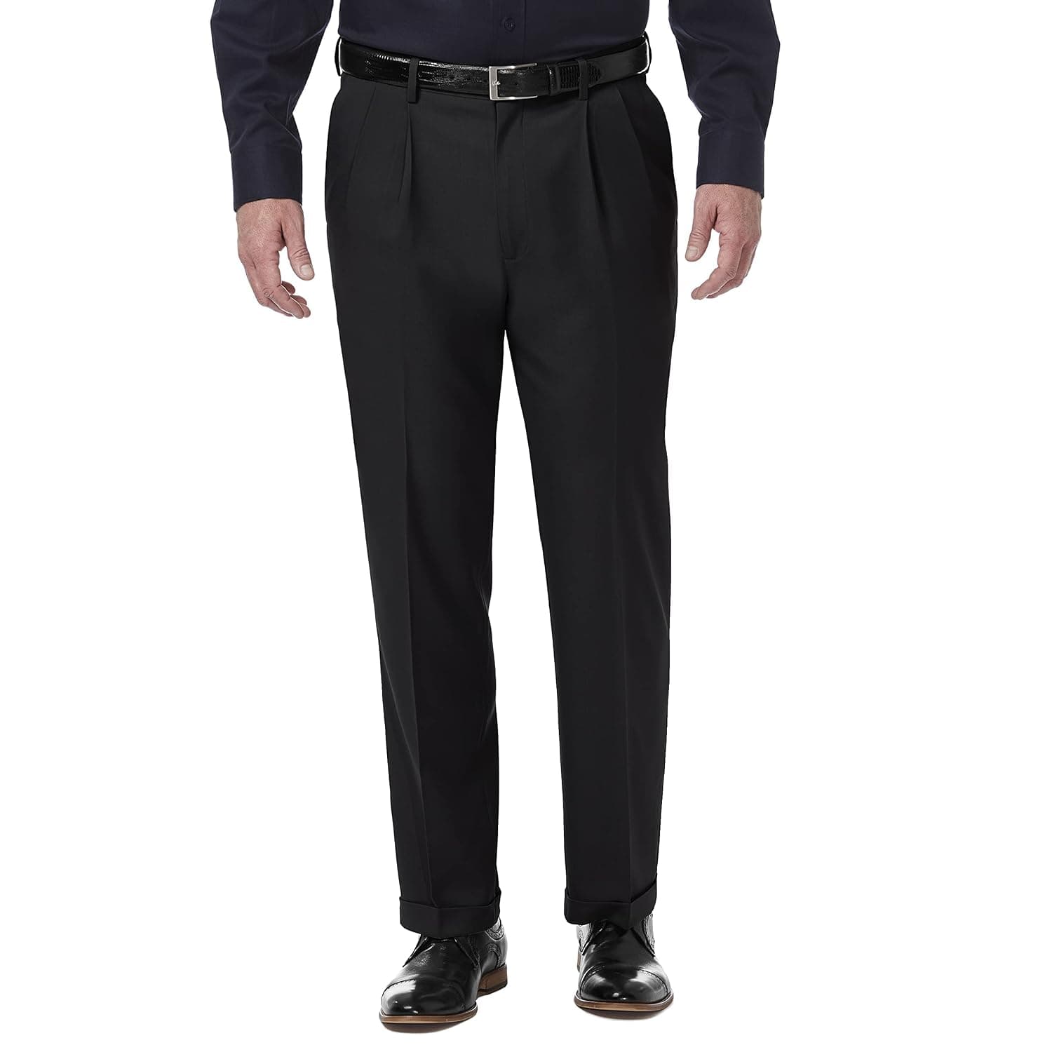 Haggar Men's Premium Comfort Classic Fit Pleat Front Pant Reg. and Big & Tall Sizes