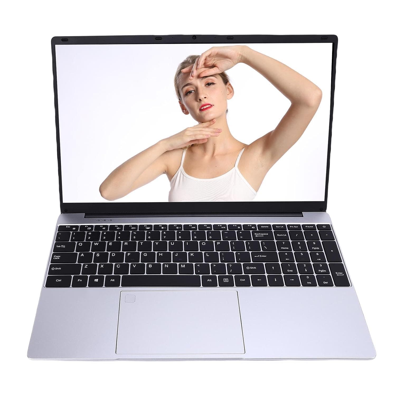 Jectse Student Laptop 15.6 Inch FHD Screen Business Computer 16GB Memory 2.4G 5G WiFi for 11Pro DDR Large Space Laptop (GB Plug 256GB)