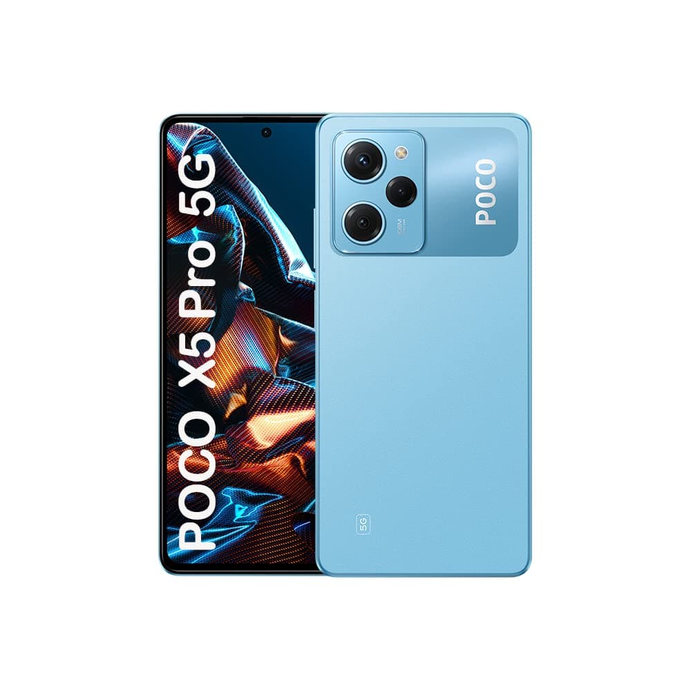 Xiaomi POCO X5 Pro 5G (Blue 8GB RAM, 256 Storage) - 120Hz POLED Display | Snapdragon® 778G processor | 67W turbo charging | 108MP pro-grade camera