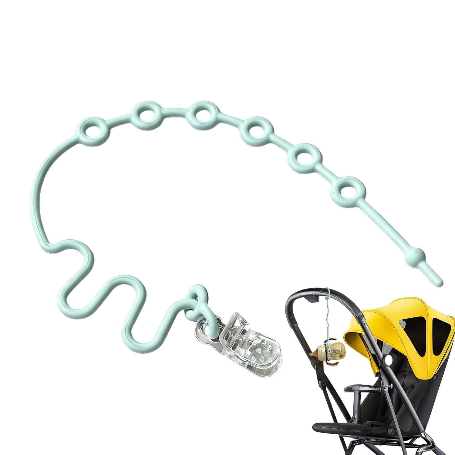 Toy Safety Straps Safe Lightweight Adjustable Teether Harness | Kids Stroller Pacifier Straps for Car Seat Cribs Bags Bottle Teether Pacifier