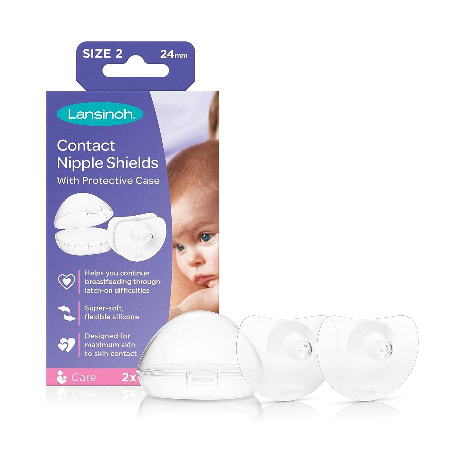 Lansinoh Contact Nipple Shields, Pack Of 2
