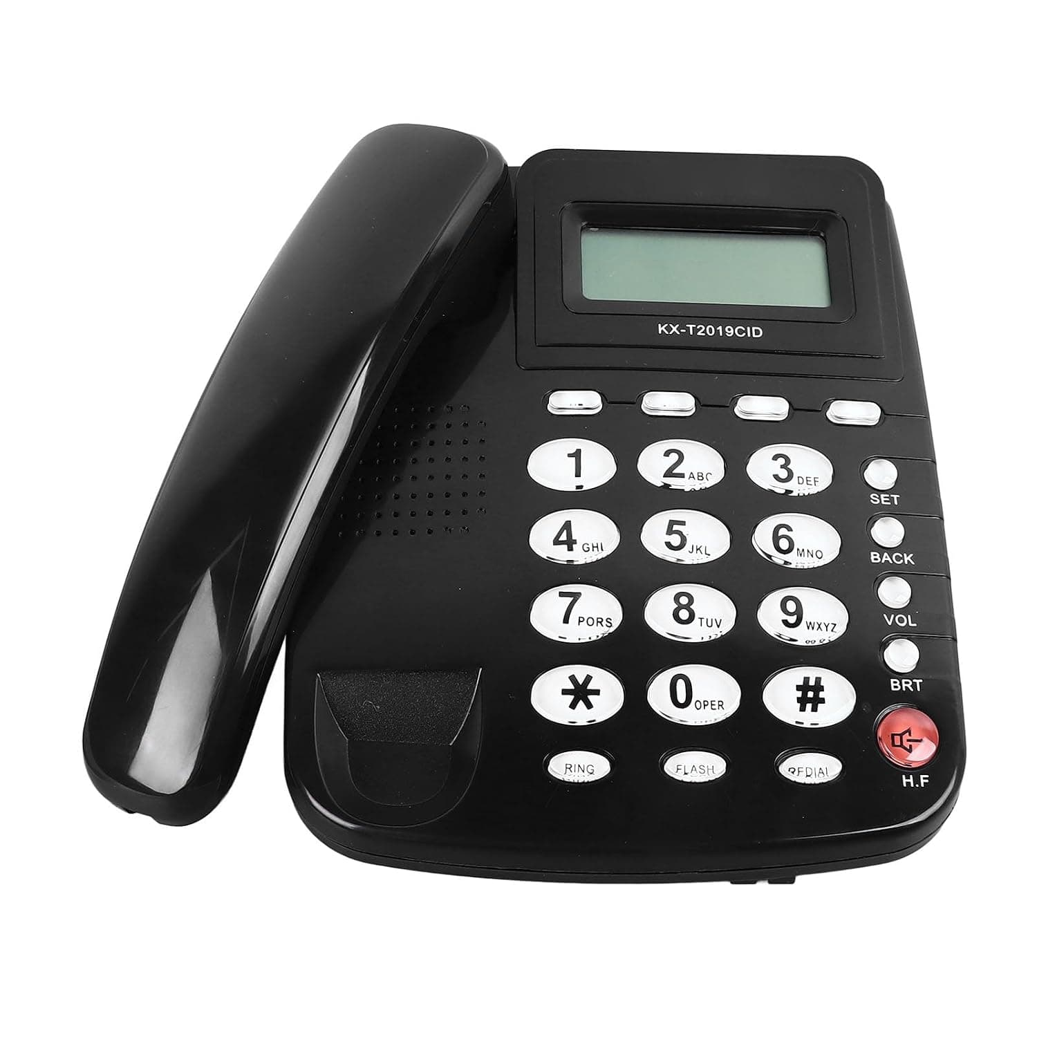Corded Phone, Desktop Telephone with Large Buttons Caller ID, Wired Landline Phones for Home, Hotel, Seniors, Hands Landline Desktop
