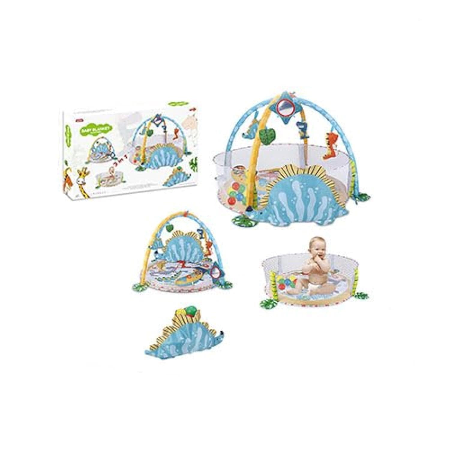 Baby Gym Play Mat, Infant Toys for 0 3 6 12 Months Baby Foldable
