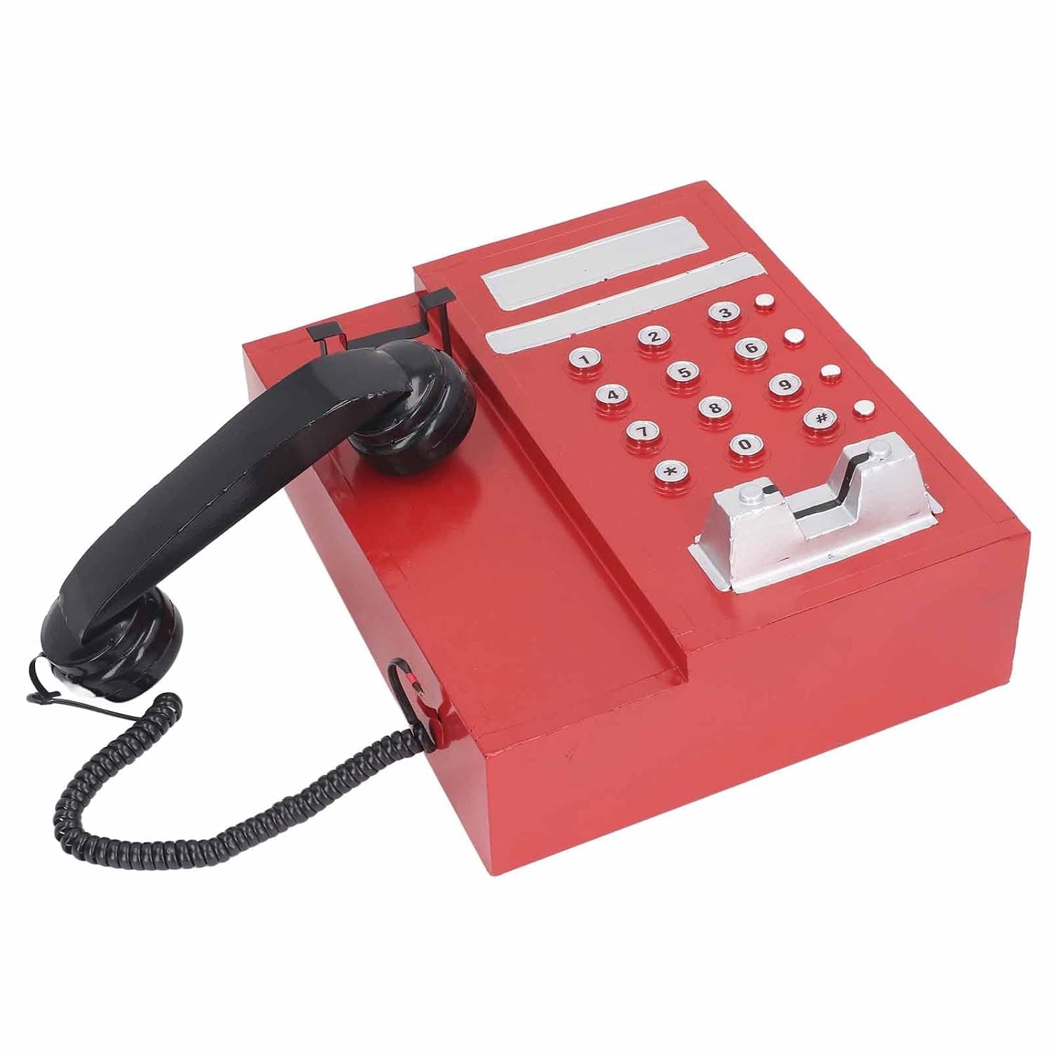 Vintage Phone Model, Simulation Stylish Retro Telephone Model Fine Crafted Decorative for Role Play for Home Decor (Genericg9p71q0n2k-13)