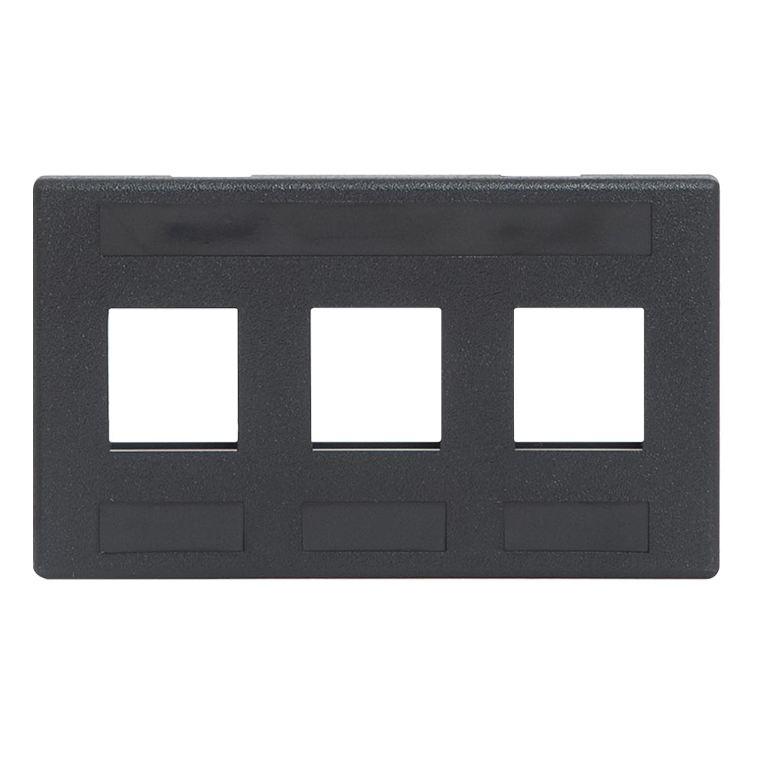 Faceplate Furniture 3-Port Black