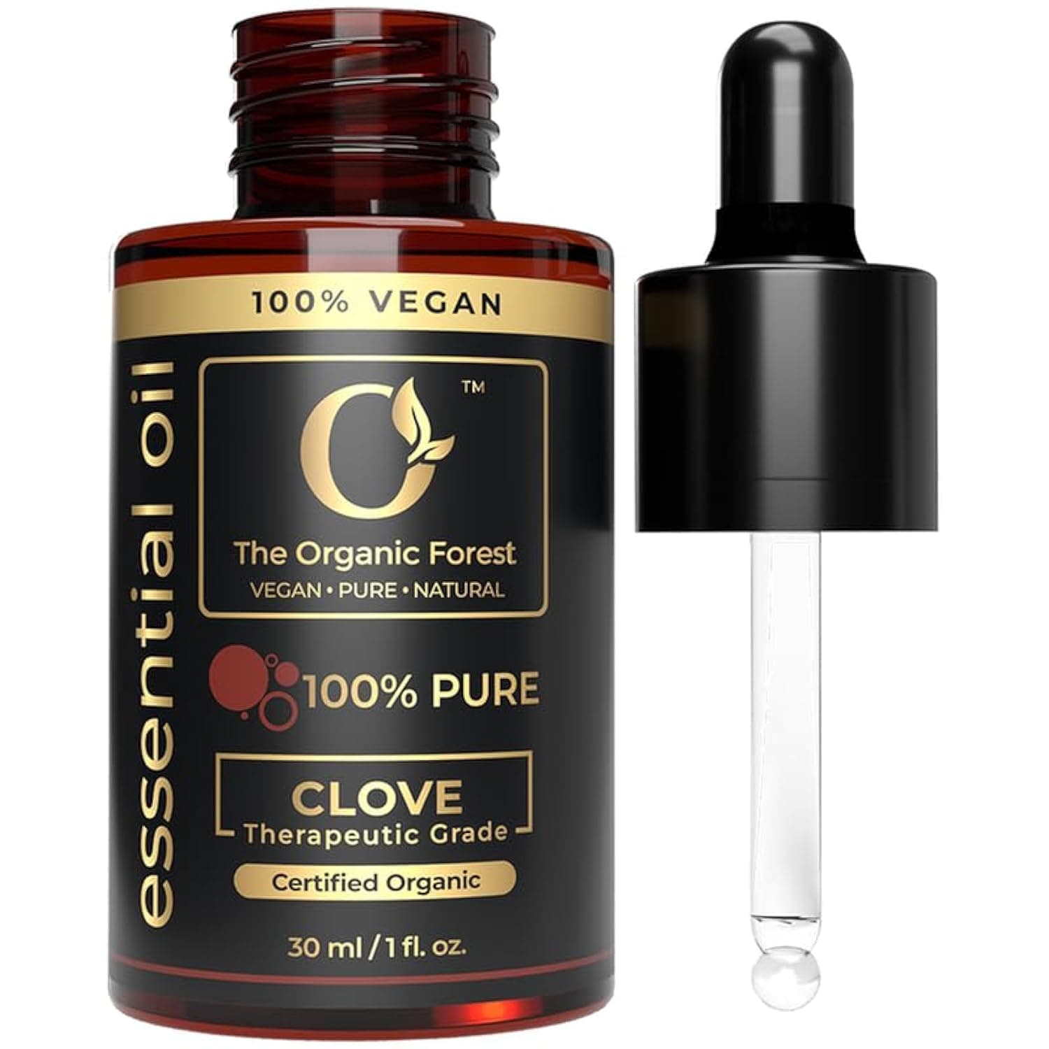 100% Pure & Organic Clove Essential Oil for Skin, Aromatherapy & Wellness - Plant Based Oil Essential Oil for Skin Care & Diffuser