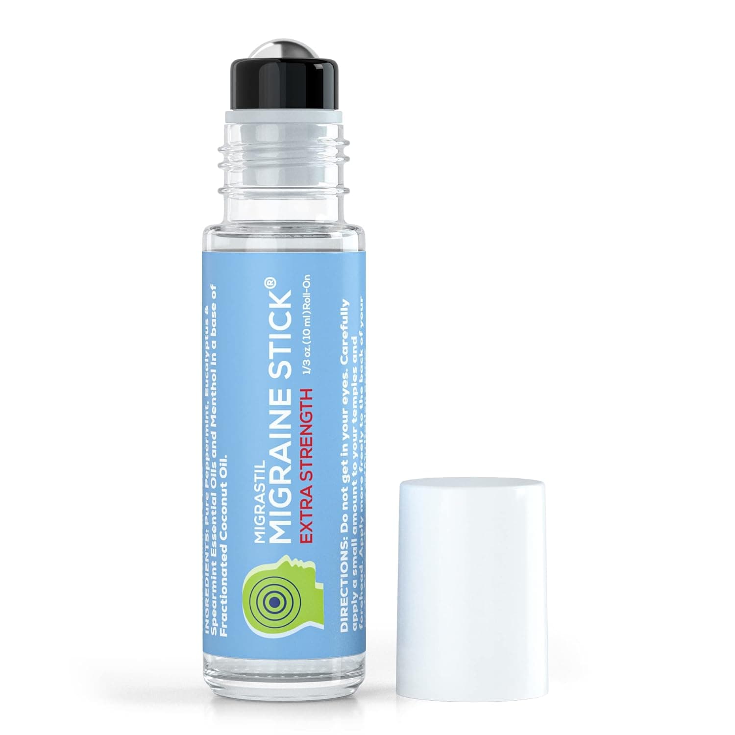 Migrastil Extra Strength Migraine Stick ® Advanced Formula for Migraine & Tension Headache Relief. Strong Aromatherapy Roll On with Menthol and Essential Oils. No Lavender. Made in the USA.
