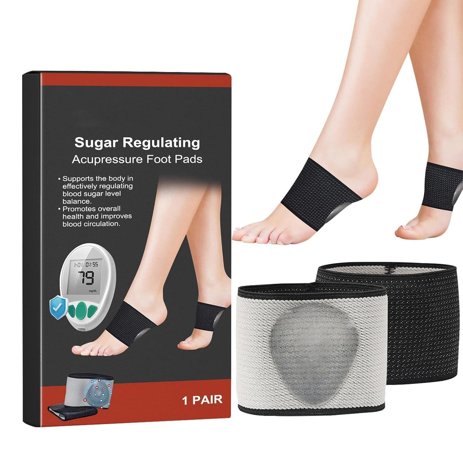 Foot Massage Pad Breathable Pressure Point Socks | Comfortable Feet Compression Mat for Workplace Travel Recovery Elderly Athlete Men Women Relaxation Fitness Home