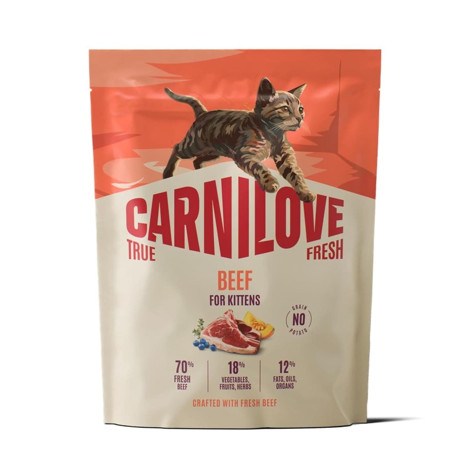 Carnilove True Fresh Cat Dry Beef for Kittens 400G