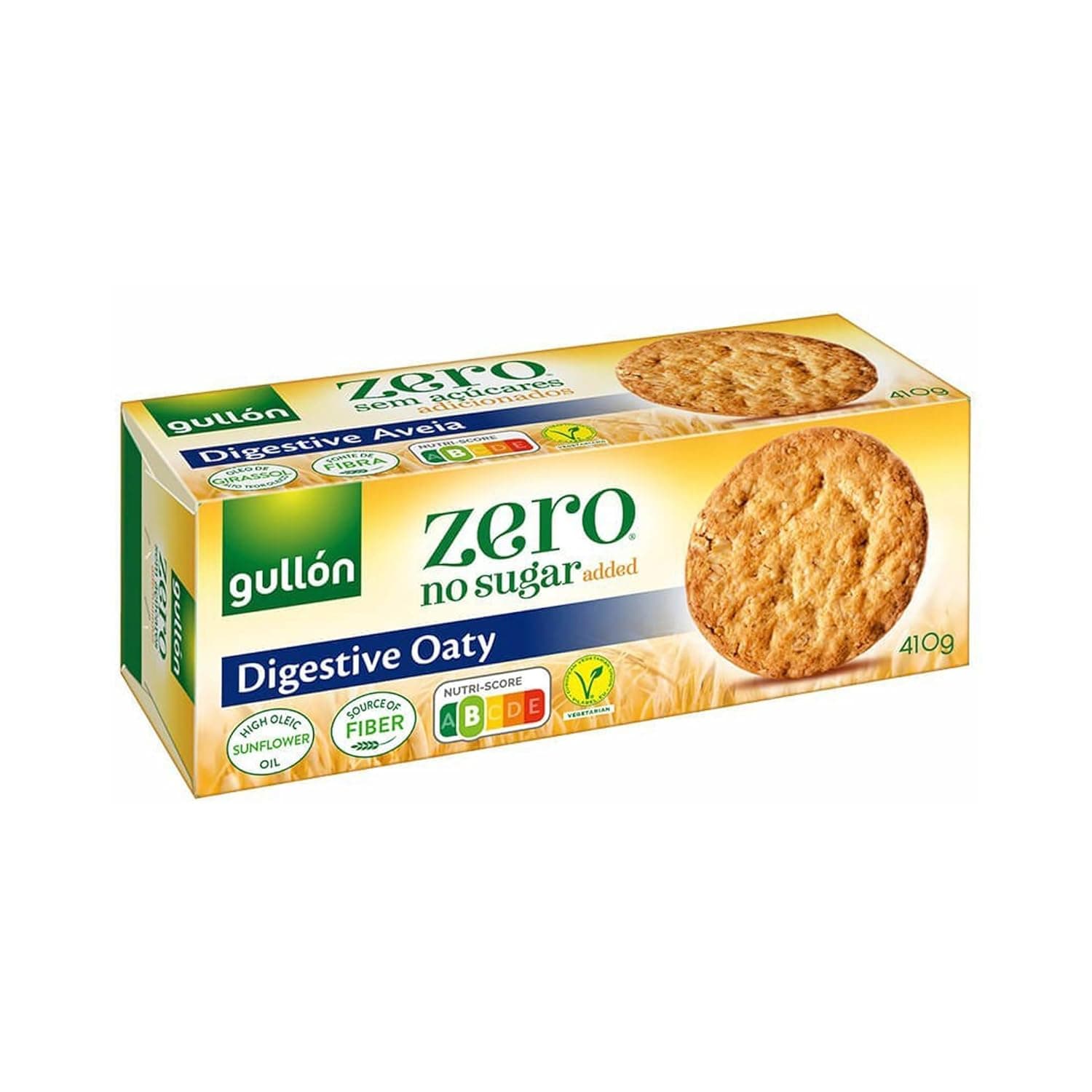 Gullon ZERO Sugar DIGESTIVE OAT Biscuits 410 G