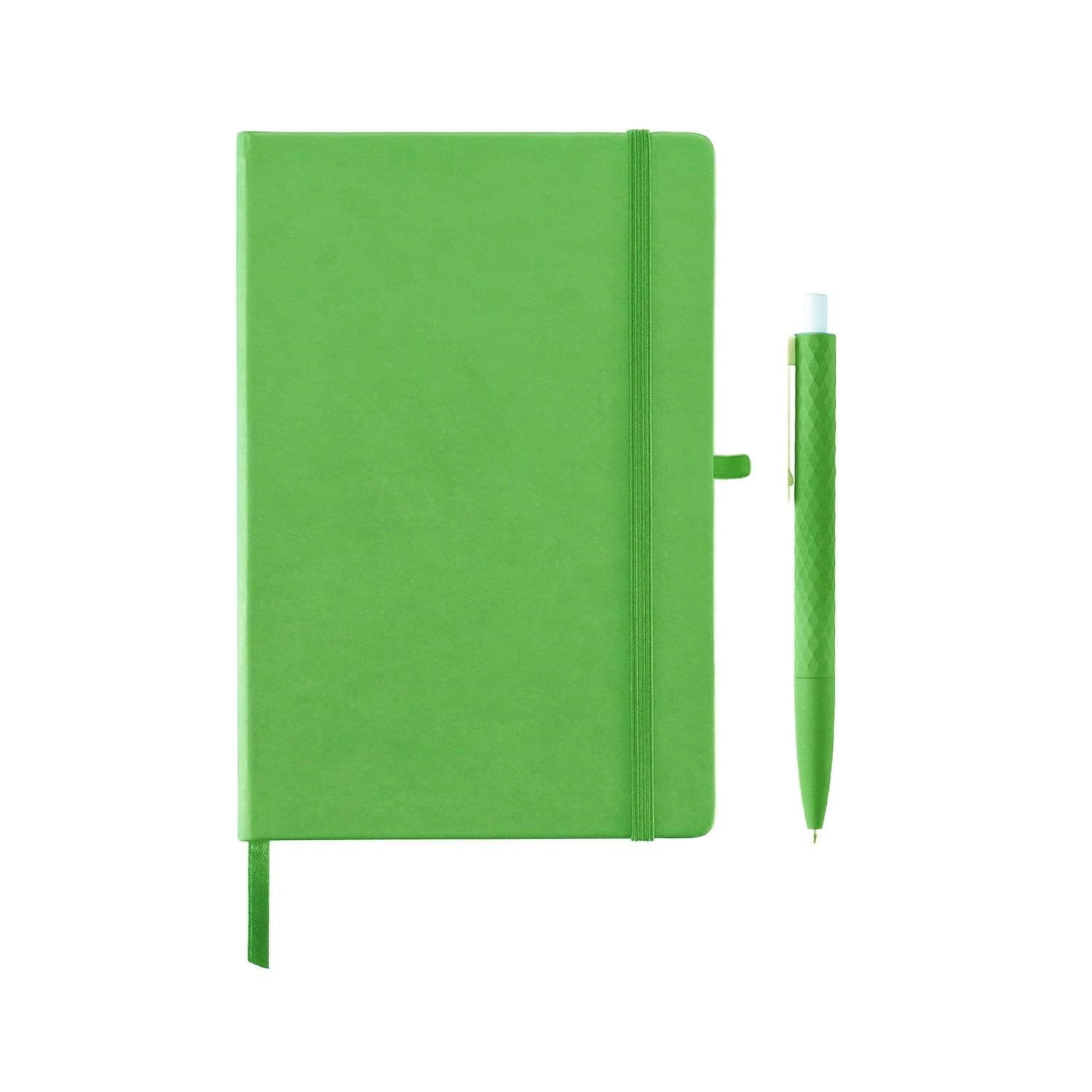 Soft Touch Hardcover Notebook and Pen Set I A5 Lined Ruled note book Journal with 192 Pages I Ballpoint Pen smooth writing I College School Supplies Composition Book- By GiftOlogy