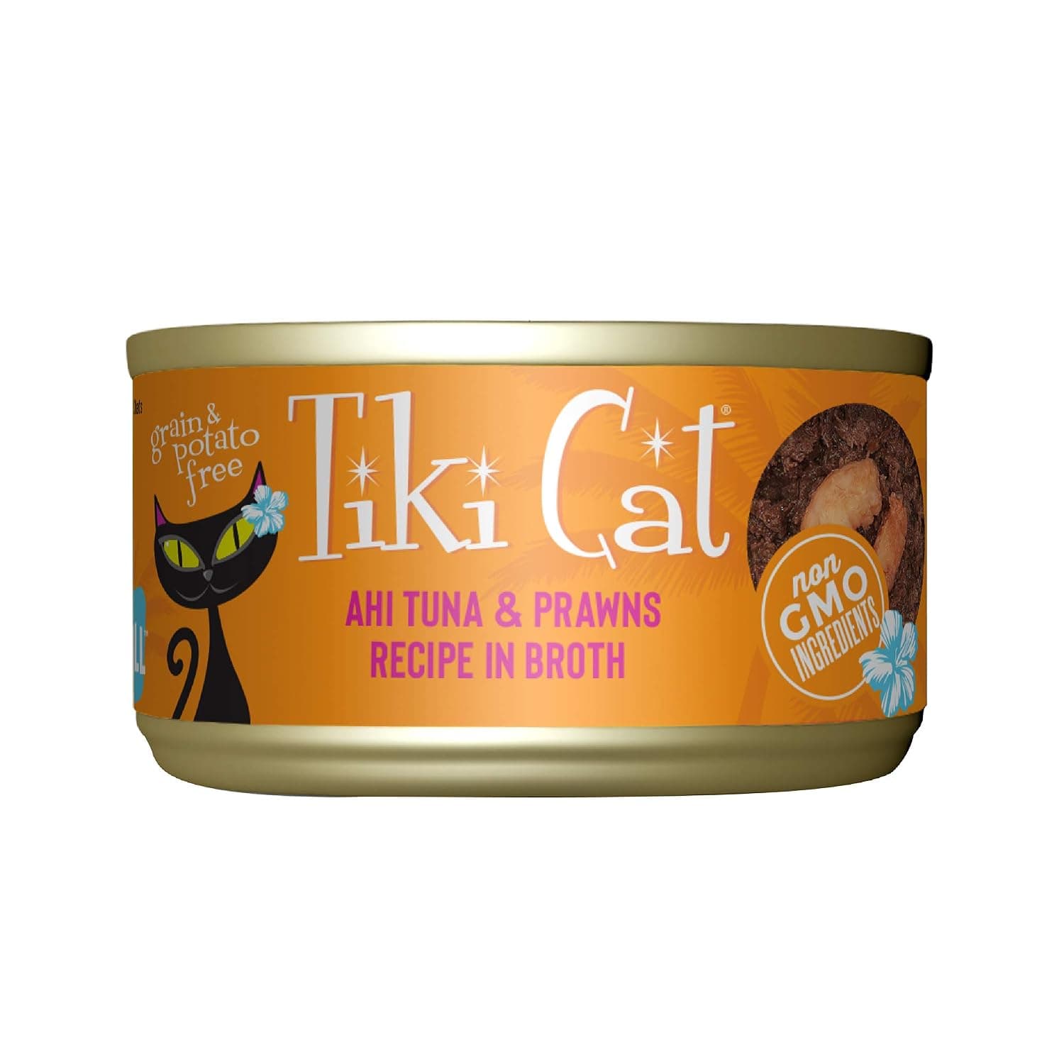 Tiki Pets Cat Grill - 2.8 oz. 12TR - Ahi Tuna Prawns - Manana