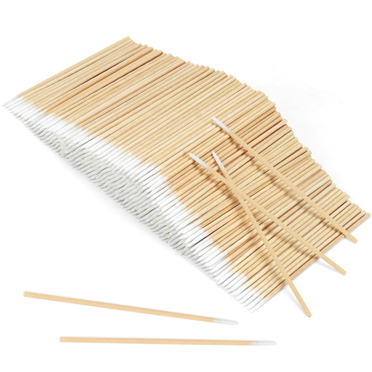 Precision Microblading Cotton Swabs, 10cm Pointed Swab, Disposable Sticks for Makeup, Cleaning Nail Polish, Eyebrow, Eye Lash Glue Removing Tools, Tattoo Permanent Supplies, Craft (1000 Pcs)