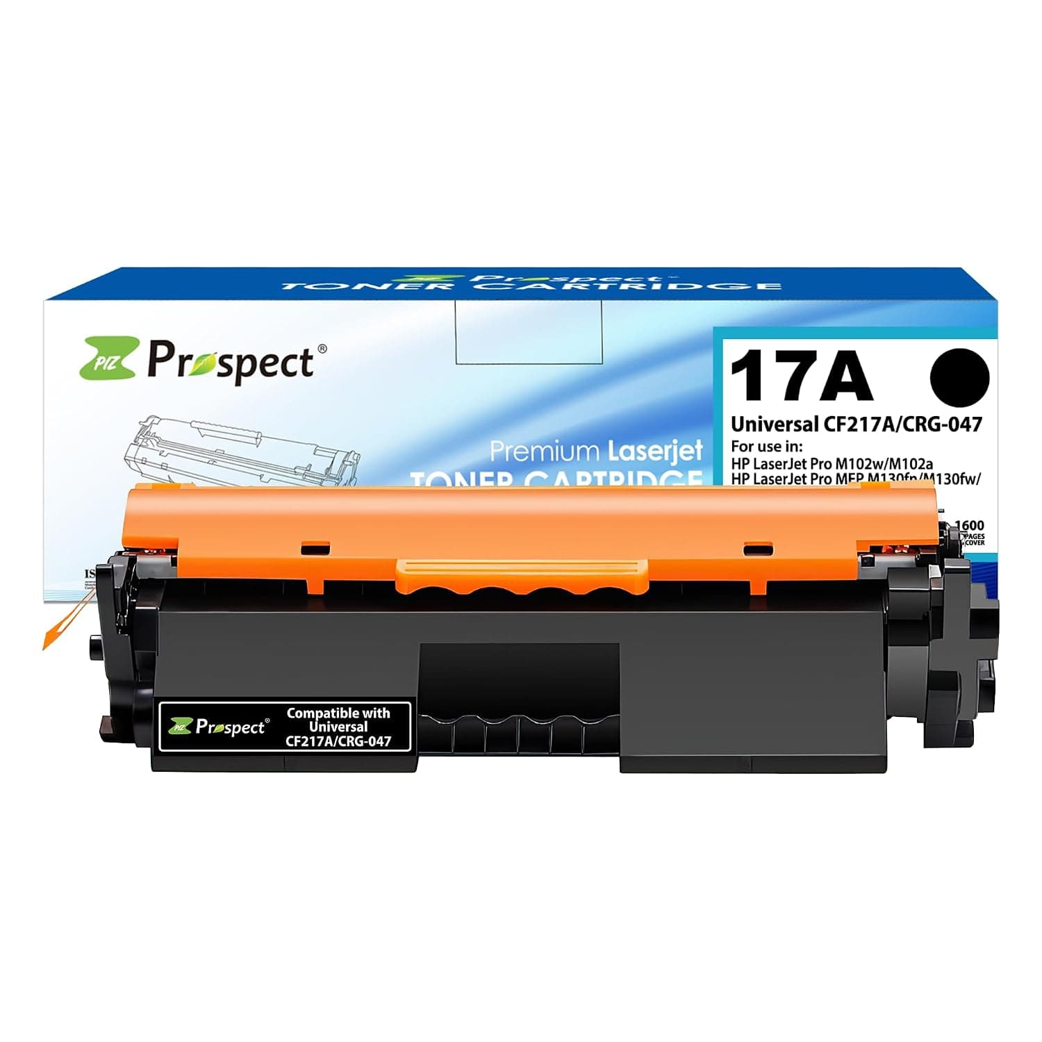 Prospect 17A CF217A Toner Cartridge with HP LaserJet M102w M102a MFP M130fn M130fw M130nw M130a, Black
