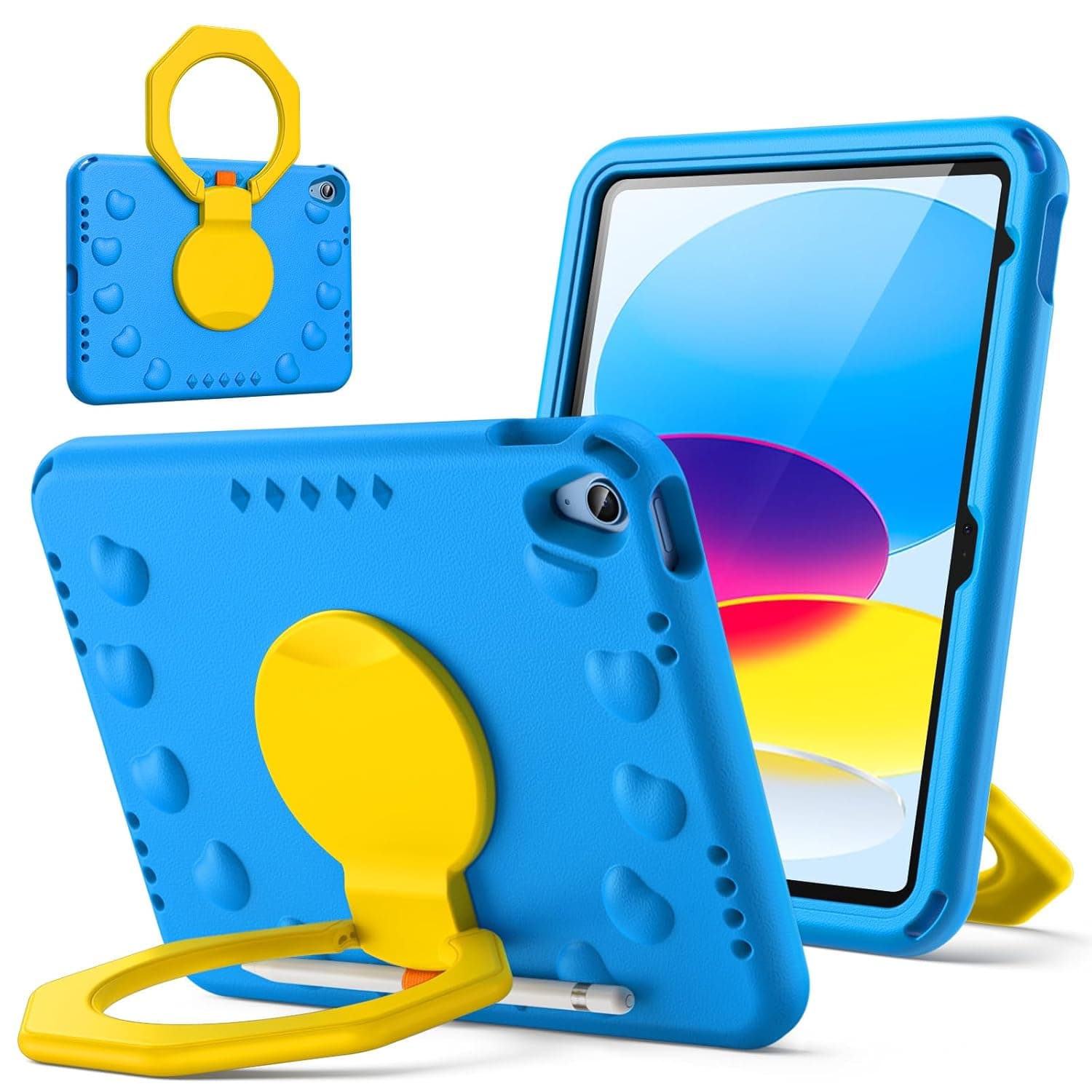 حافظة حماية من جيتك متوافقة مع آيباد (A16) 2025، كيس مصنوع من فوم إيفا باللون الأزرق