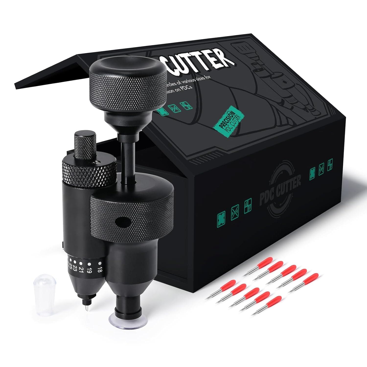 FOSHIO Sensor Cutter Kit 18 mm - 32 mm, PPF Precision PDC Sensor Cutter, Foiling Tool, Precise Car Radar Hole Cutter Aid for Vehicle Parking Sensors