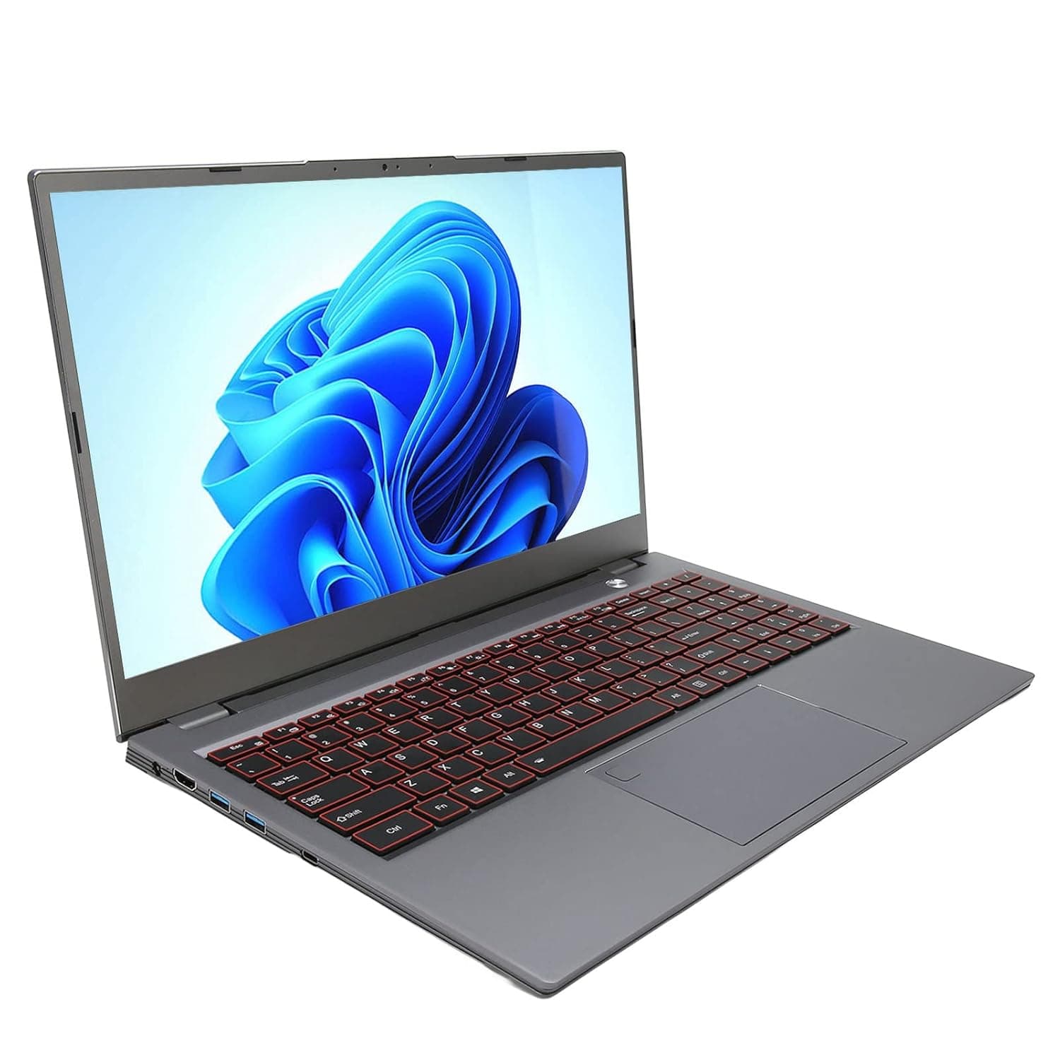 Laptop Computer, 16GB RAM 128GB ROM 15.6 Inch Laptop Fingerprint Unlock for Leaning for Windows 10 for Business