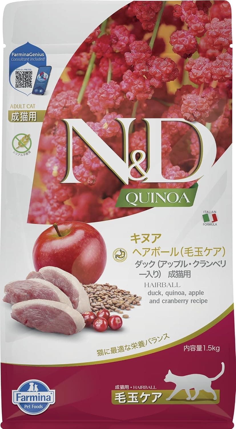 N&D Quinoa Cat Hairball 1.5 Kg