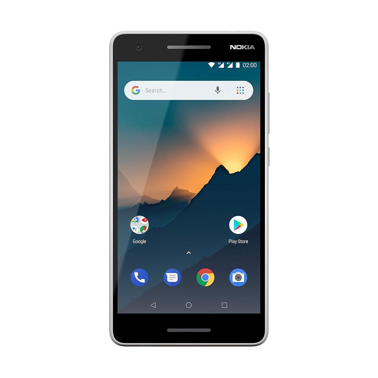 Nokia 2.1 Dual-SIM 8GB ROM + 1GB RAM (GSM Only | No CDMA) Factory Unlocked 4G/LTE Smartphone (Grey/Silver) - International Version