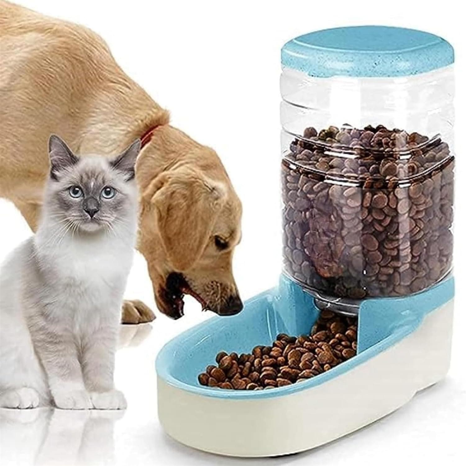 HALAMODO Automatic Cat Dog Feeder 3.8L Pet Food Dispenser
