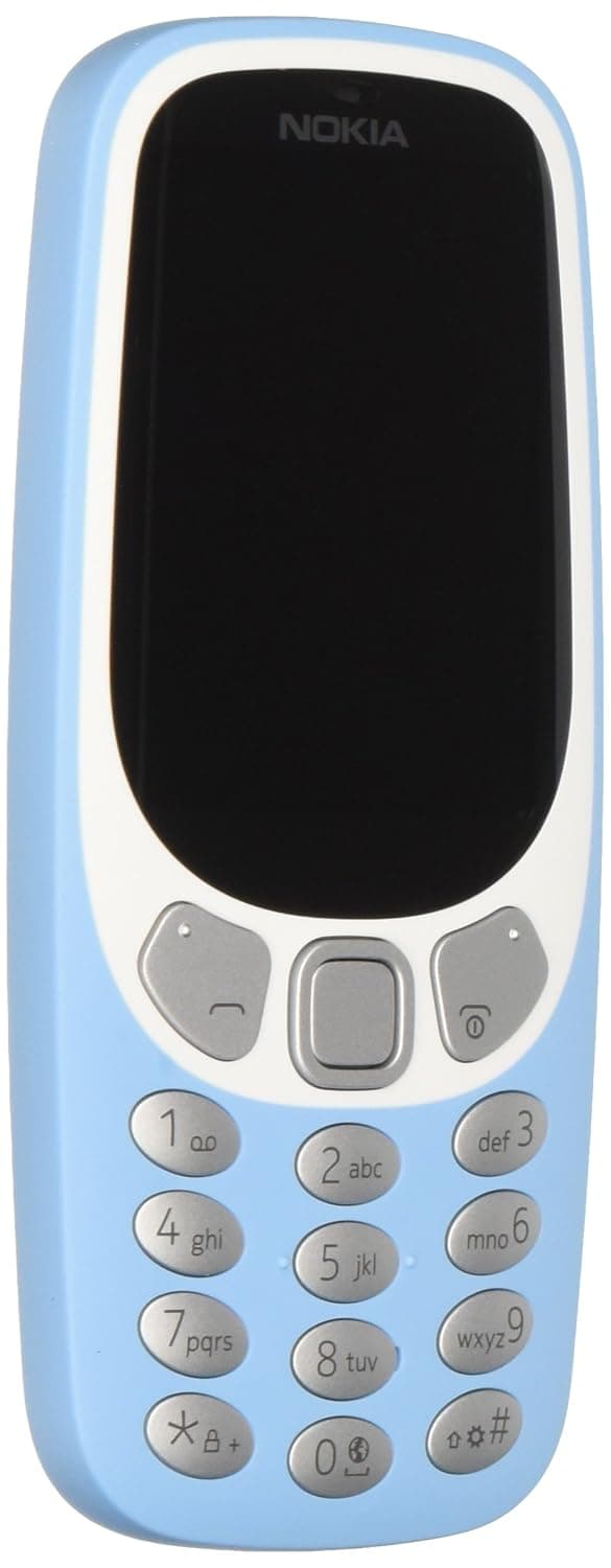 Nokia 3310 (2017) Single-SIM 64MB Storage (GSM only | No CDMA) Factory Unlocked 3G Cell-Phone (Azure Blue) - International Version