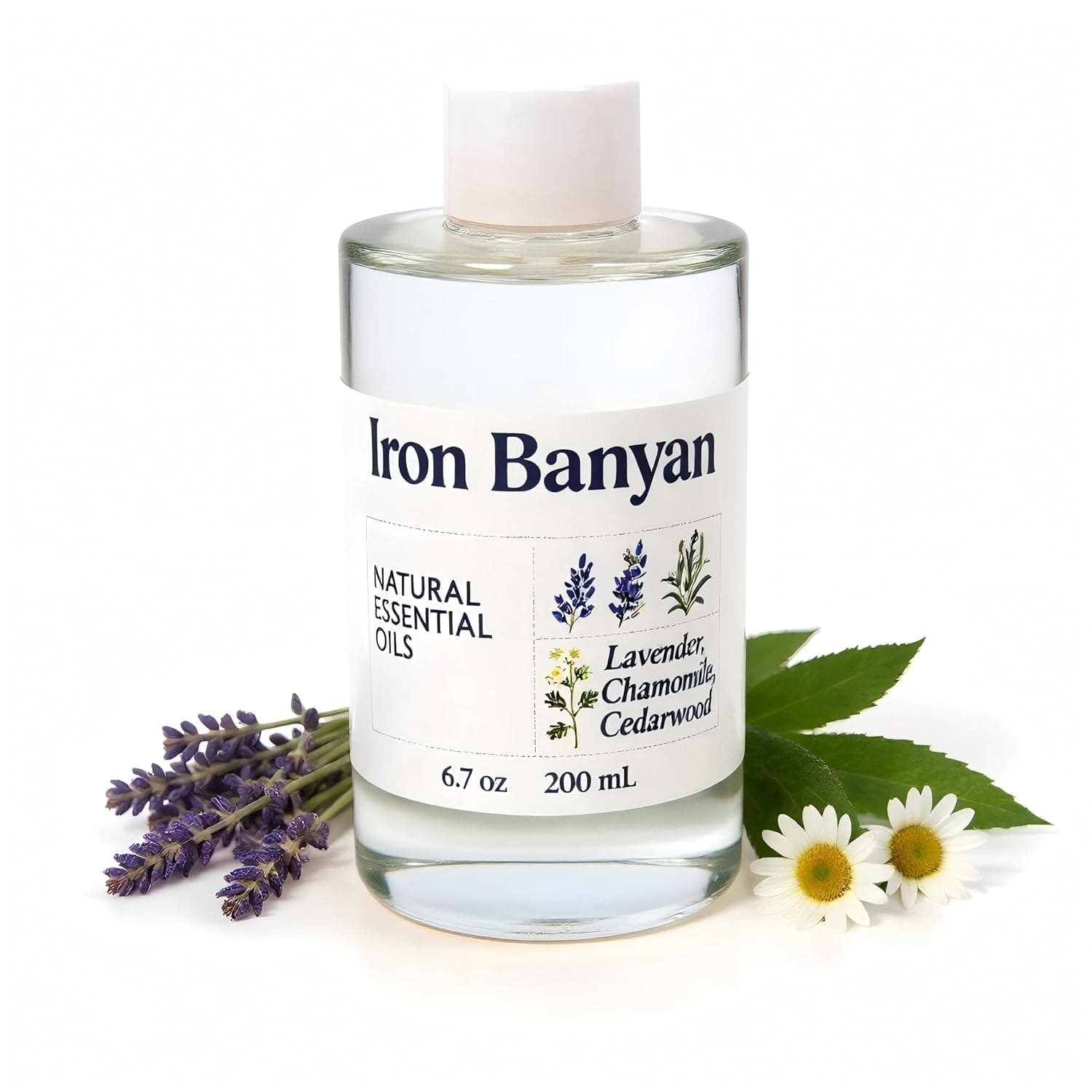 Oil Blend 200ml Lavender Chamomile Cedar Wood | Lavender Chamomile Cedar Wood Aroma Oil for Diffuser, Sleep & Stress Relief, Relaxing Fragrance for Home