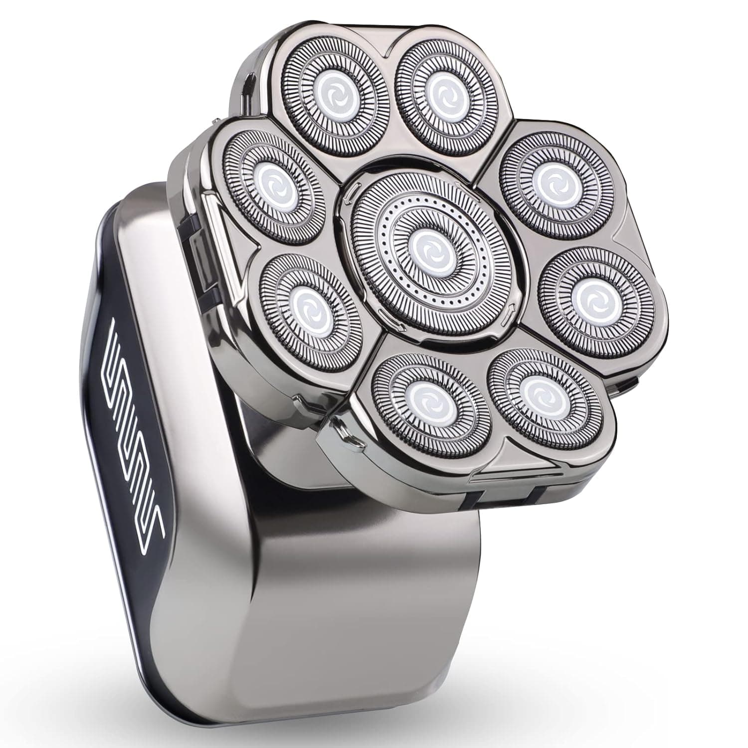 ماكينة حلاقة راس 9D للرجال الصلع من تيلفن، ماكينة حلاقة كهربائية عالية السرعة للحلاقة السريعة، شاشة LED، ماكينة حلاقة رطبة وجافة، شفرات حلاقة راس مع شحن من النوع C للمنزل والسفر