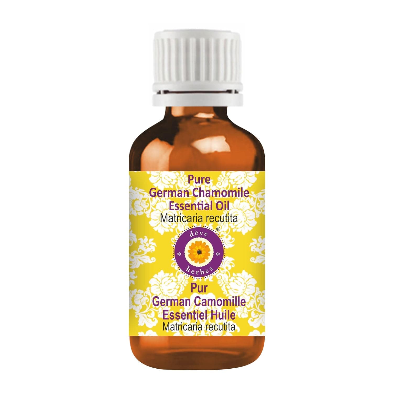 Deve Herbes Pure German Chamomile Essential Oil (Matricaria recutita) Steam Distilled 5ml (0.16 oz)