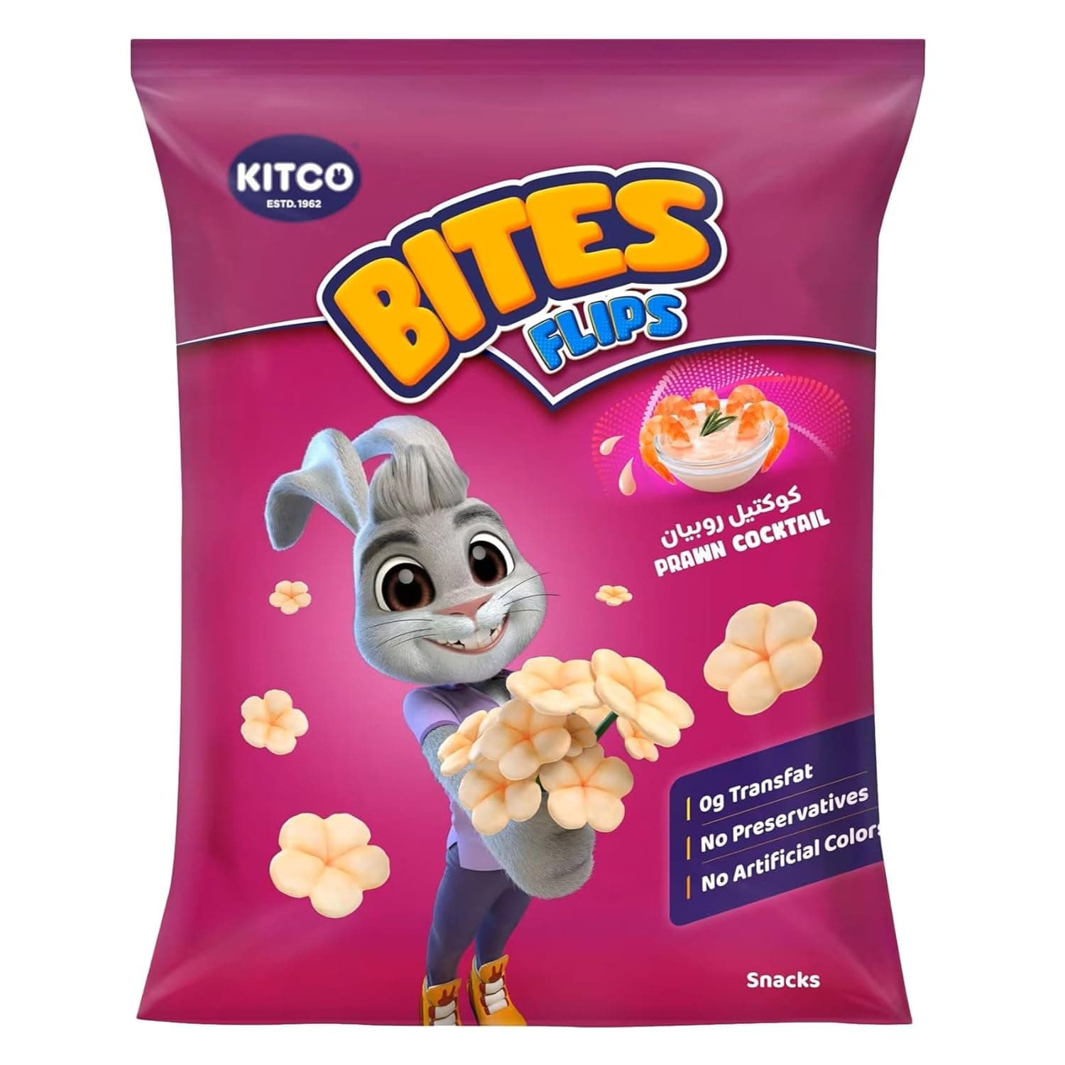 Kitco Maixe Flips Prawn Cocktail Potato Snacks, 14g - Pack of 1