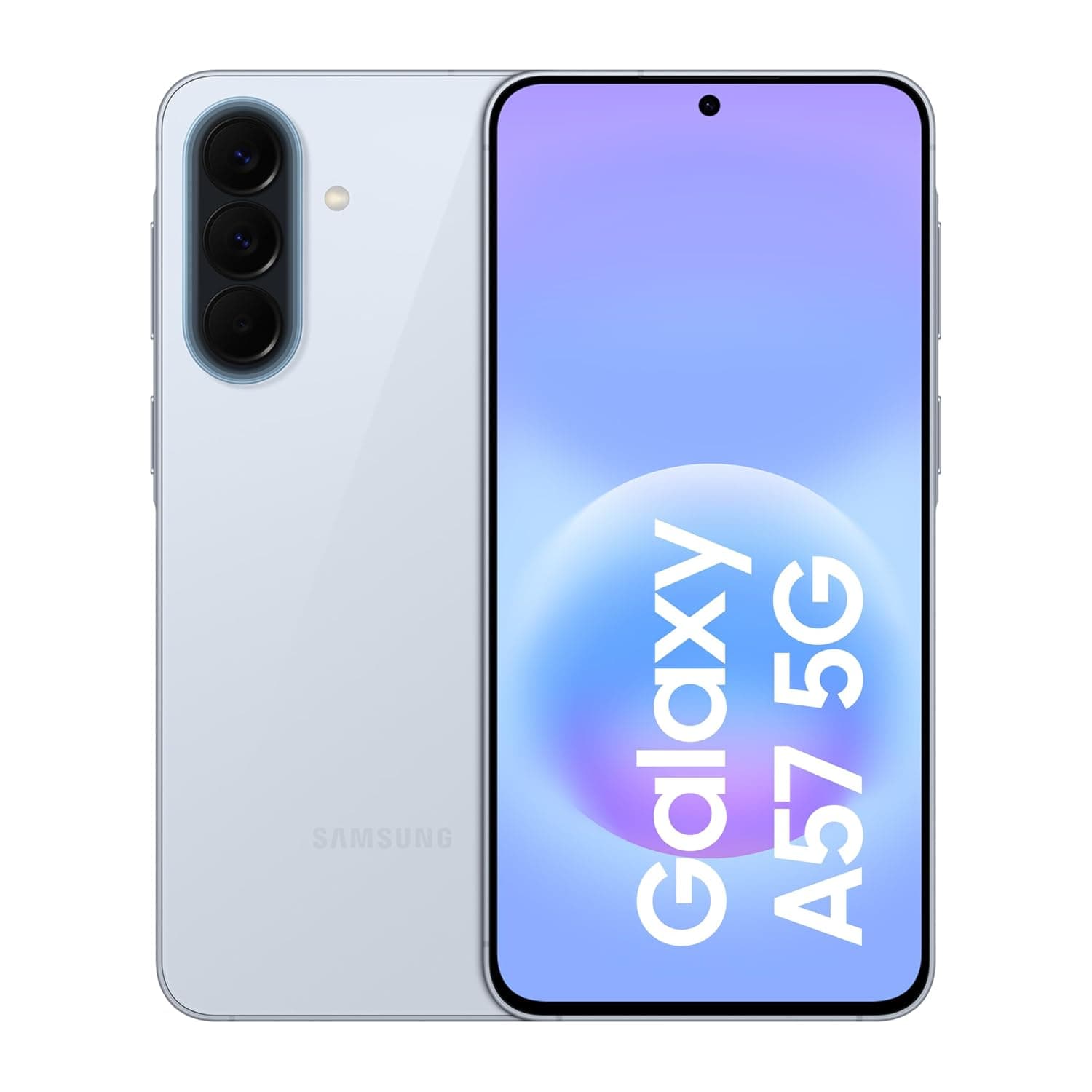 Samsung Galaxy A57 5G Android Smartphone, 256GB Storage, 8GB RAM, Awesome Icyblue, 6x OS Upgrades, Large Display, 50MP Camera, Long Battery Life (KSA Version)