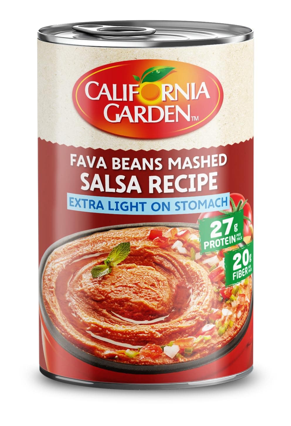 California Garden Ready to Eat Mashed Foul with Salsa, 450gm