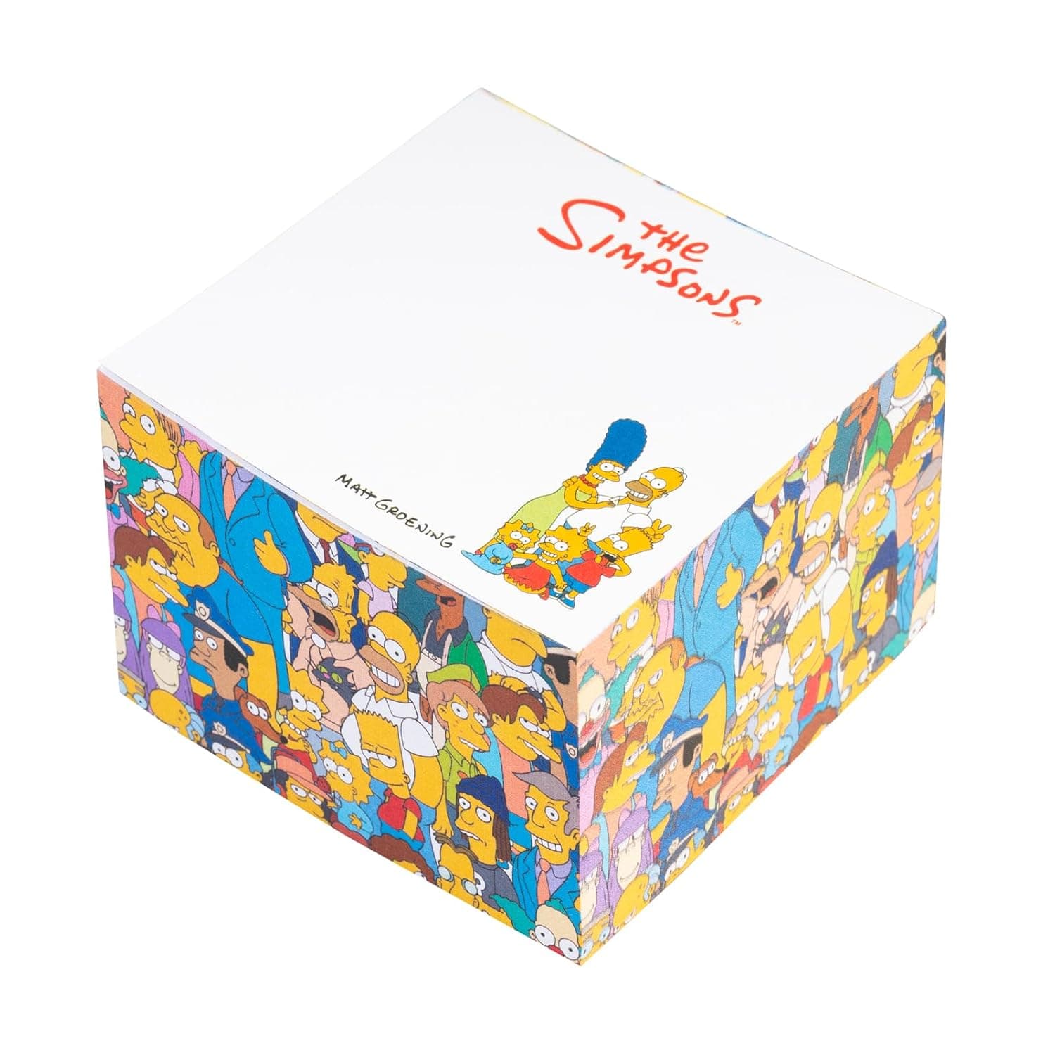 Grupo Erik Memo Block - The Simpsons Gifts | 400 Sheets - 3 x 3 inches - 7.5 x 7.5 cm Note Block, Small Notepad, Note Pad | Stationery Gifts Under 10 Pounds