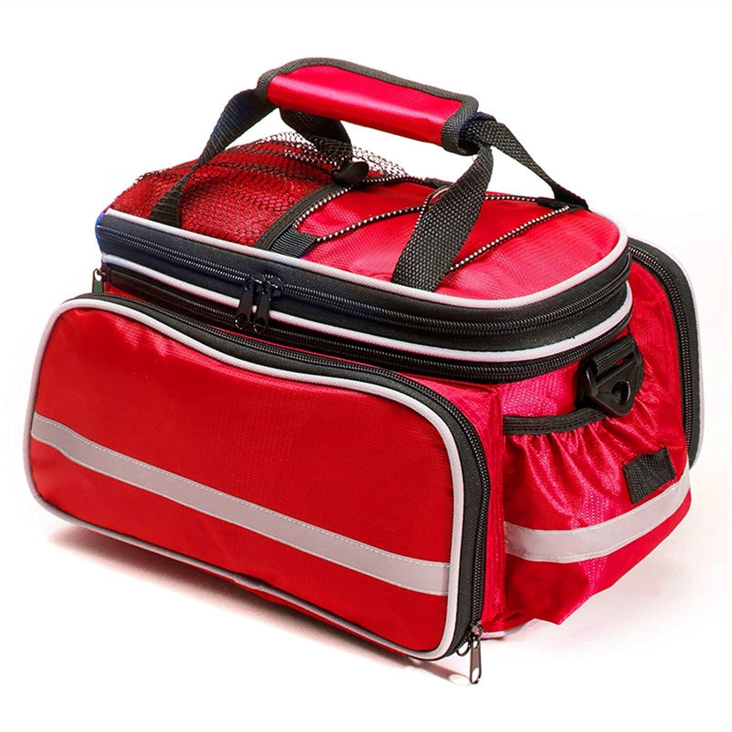 Portable First Aid Container Camping Equipment, First Aid Kit, Empty Bag, Medical Supplies, Waterproof Multi-function Travel Suit, Emergency Survival First aid kit for car (Color : Red)