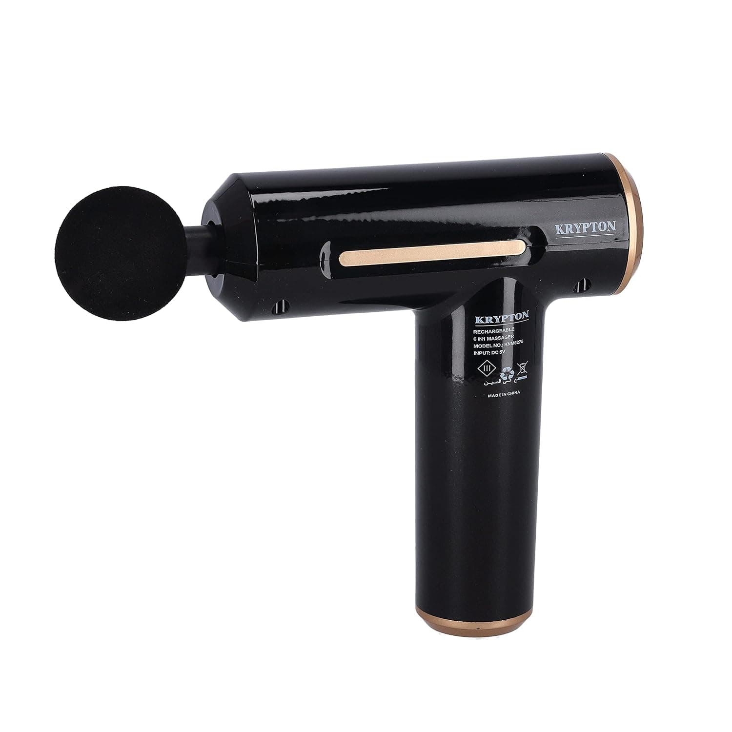 Rechargeable 6-In-1 Massager - 5 Speed - 6 Heads, Long Hours Continuous Working with 1800Mah Battery, Deep Tissue Massager for Sore Muscle & Stiffness