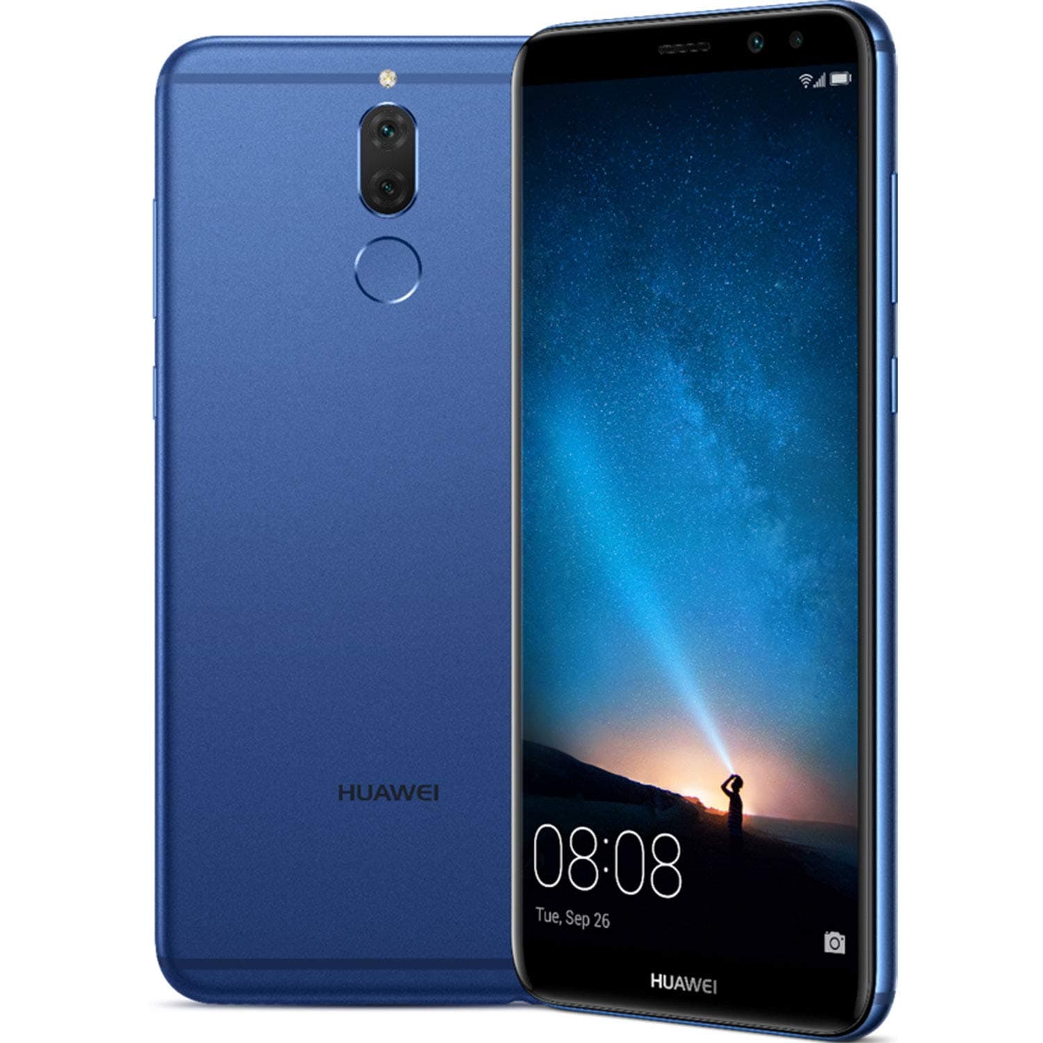 Huawei Mate 10 Lite Dual-SIM 64GB (GSM Only, No CDMA) Factory Unlocked 4G/LTE Smartphone (Aurora Blue) - International Version