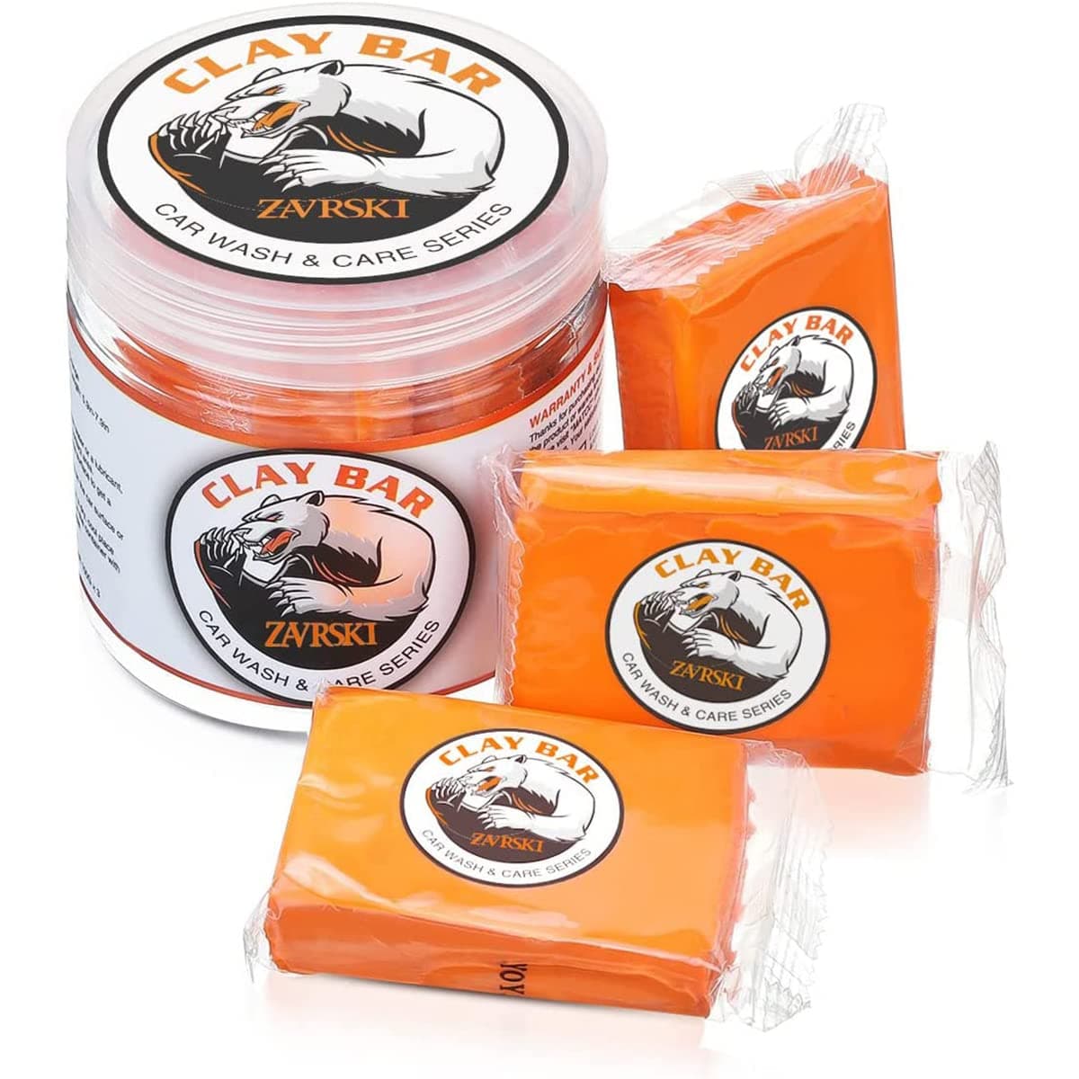 Car Clay Bar 3 Pack 100g Auto Detailing Clay Bar Premium Grade Clay Bar Cleaner Washing Supplies with Washing and Adsorption Capacity for Cleaning Cars, RV, Bus and Boats