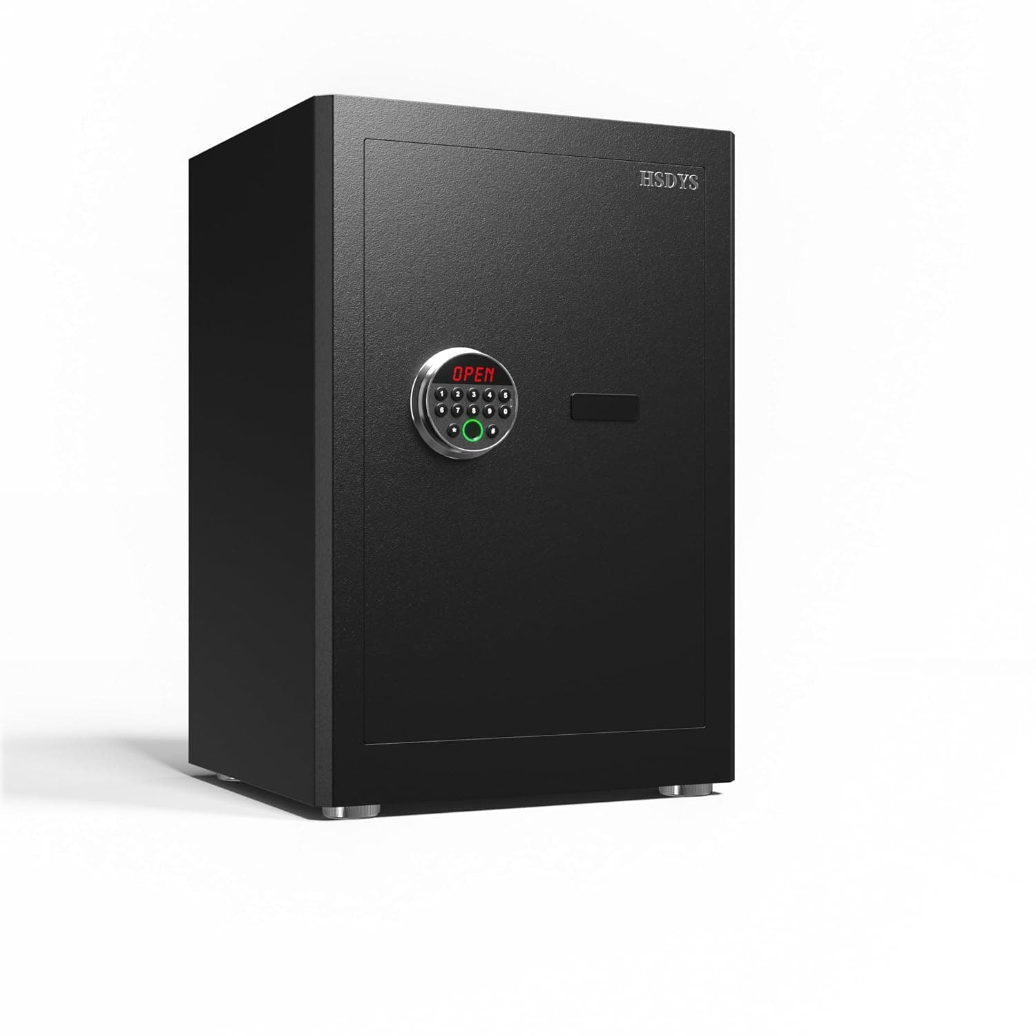 HSDYS 3.0 Cu Ft Biometric Home Safe with Digital Keypad and Key Lock | Large Fingerprint Safe, 3-8 Digit PIN,Silent Mode, Removable Shelf,Dual Alarm System,Inner Lock Box, Ideal for Home,Office