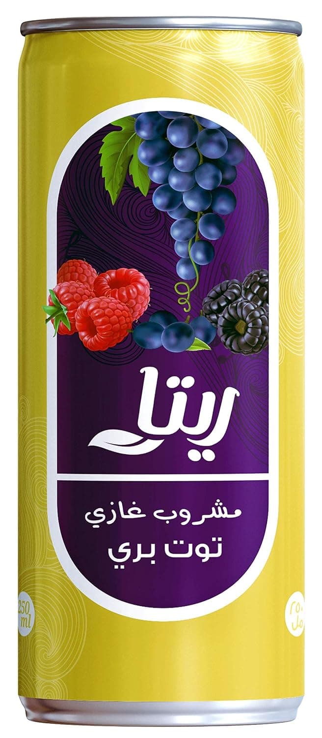 Rita Raspberry Soft Drink, Cans, 240 ml - Pack of 1, FG