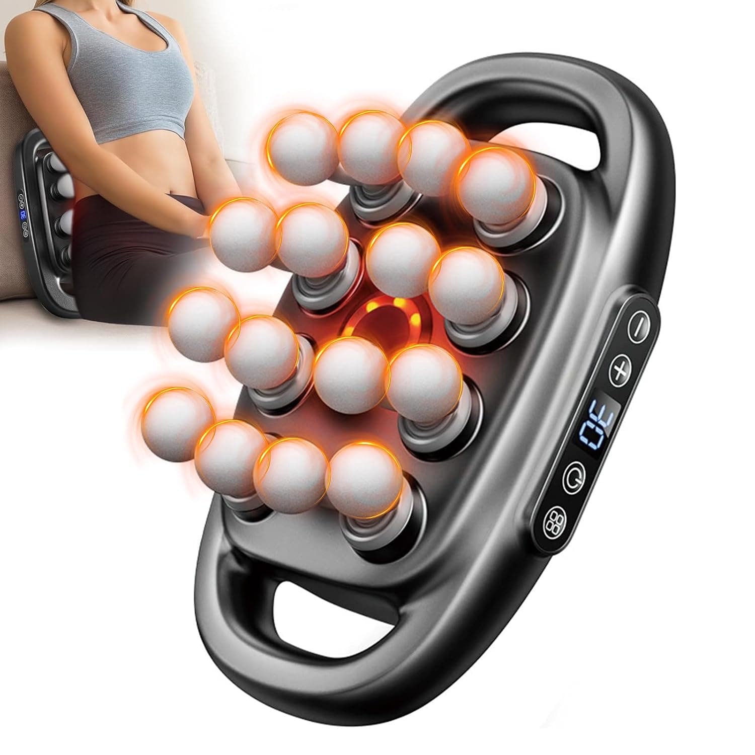 BOOM 16 Head Massage Gun Deep Tissue, 3 Modes Quiet Muscle Massage Gun for Back, Shoulders, Legs, Foot, Full Body Massager Pain Relief, جهاز مساج Gifts for Families and Friends