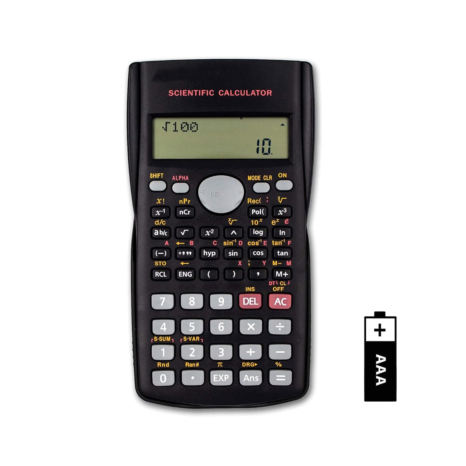 Scientific Calculator with 240 Functions Digital LCD Engineering Calculator 2-Line Display Ideal for Students Teachers School College Exam Office Use Versatile Math and Science Calculation Tool