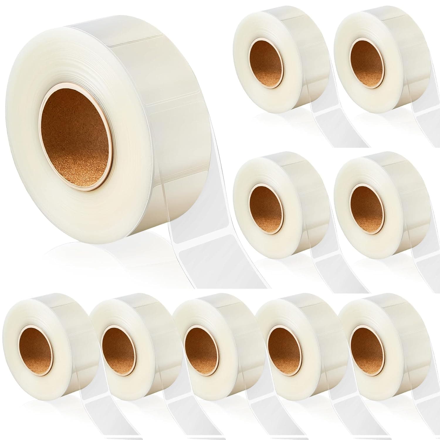 Zonon 5000 Pcs Clear Label Protector Seals,3.15 X 1.18 Inch,Rectangle