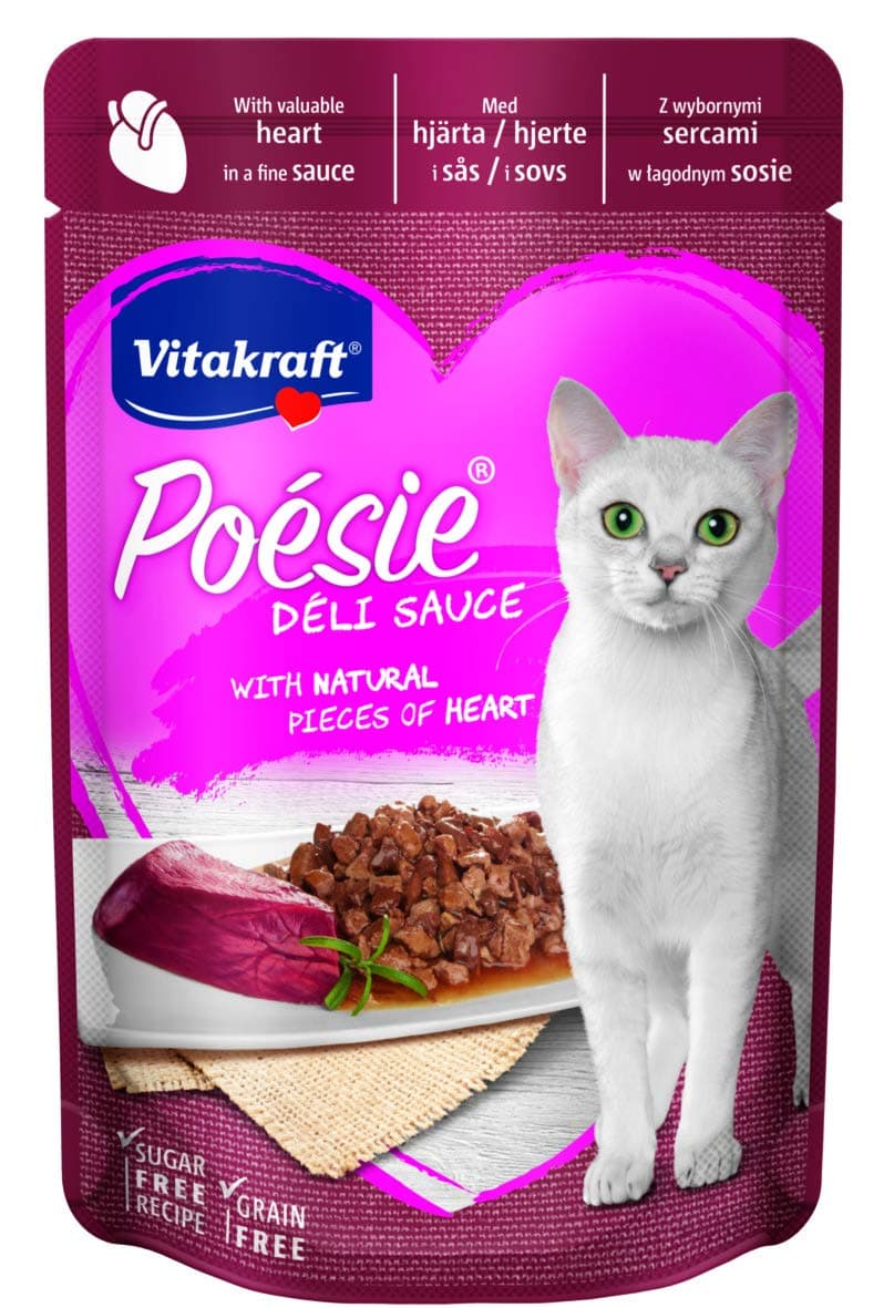 Vitakraft Poesie Deli Sauce with natural pieces of heart - 85 g