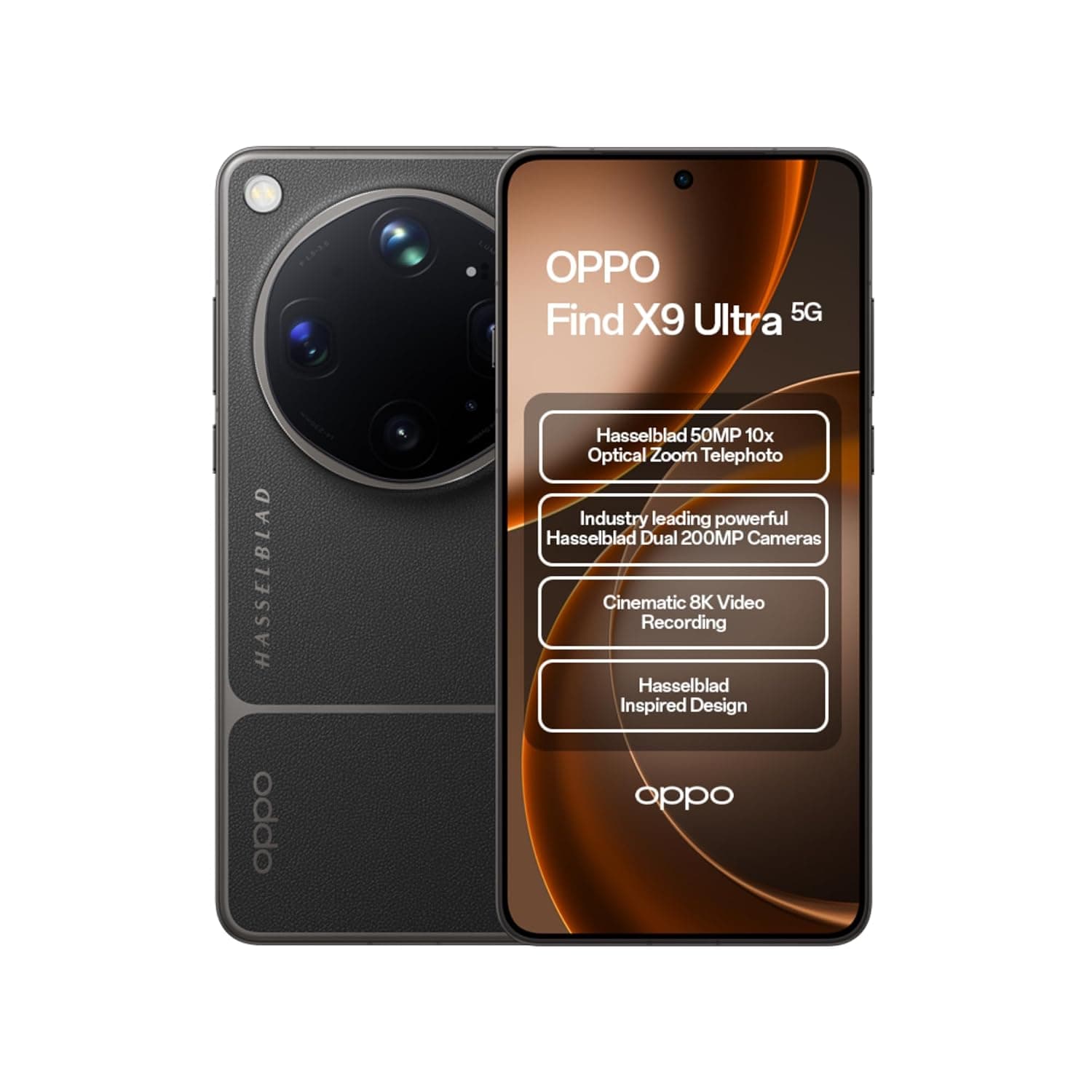 Oppo Find X9 Ultra Dual-SIM 512GB ROM + 12GB RAM (GSM Only | No CDMA) Factory Unlocked 5G Smartphone (Tundra Umber) - International Version