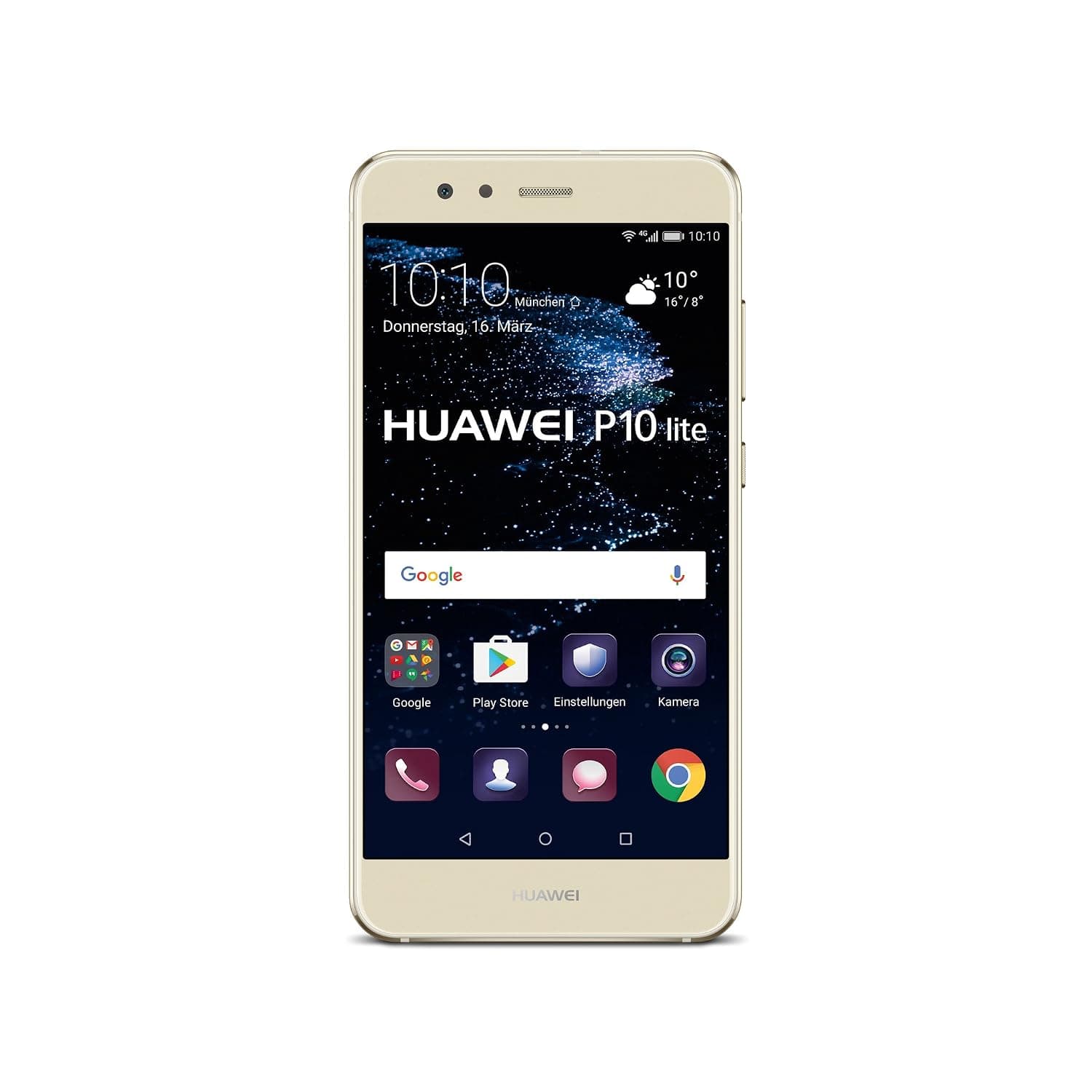Huawei P10 Lite Dual-SIM 32GB (GSM Only, No CDMA) Factory Unlocked 4G Smartphone (Platinum Gold) - International Version